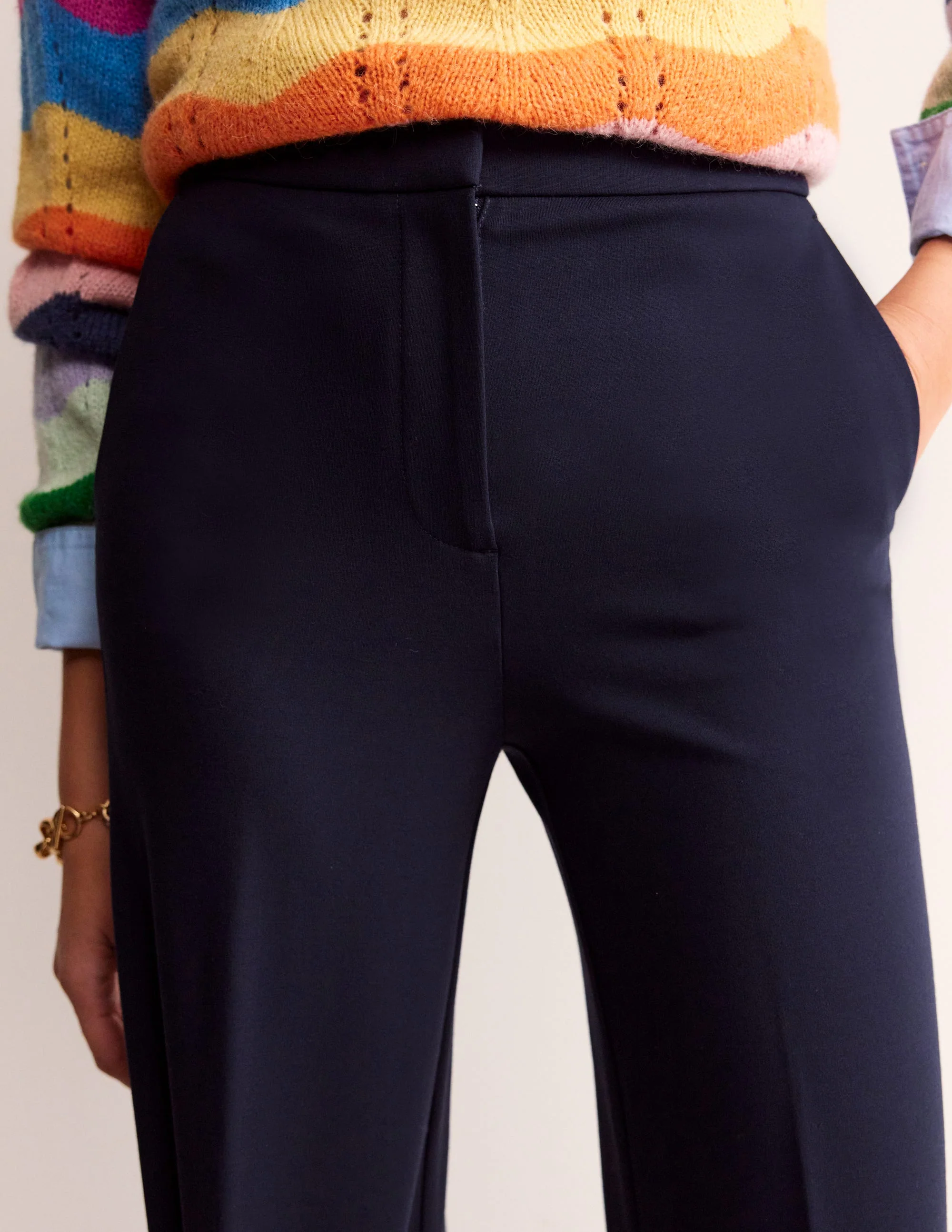 Westbourne Ponté-Hose-Aqua Marine Marl - Image 2