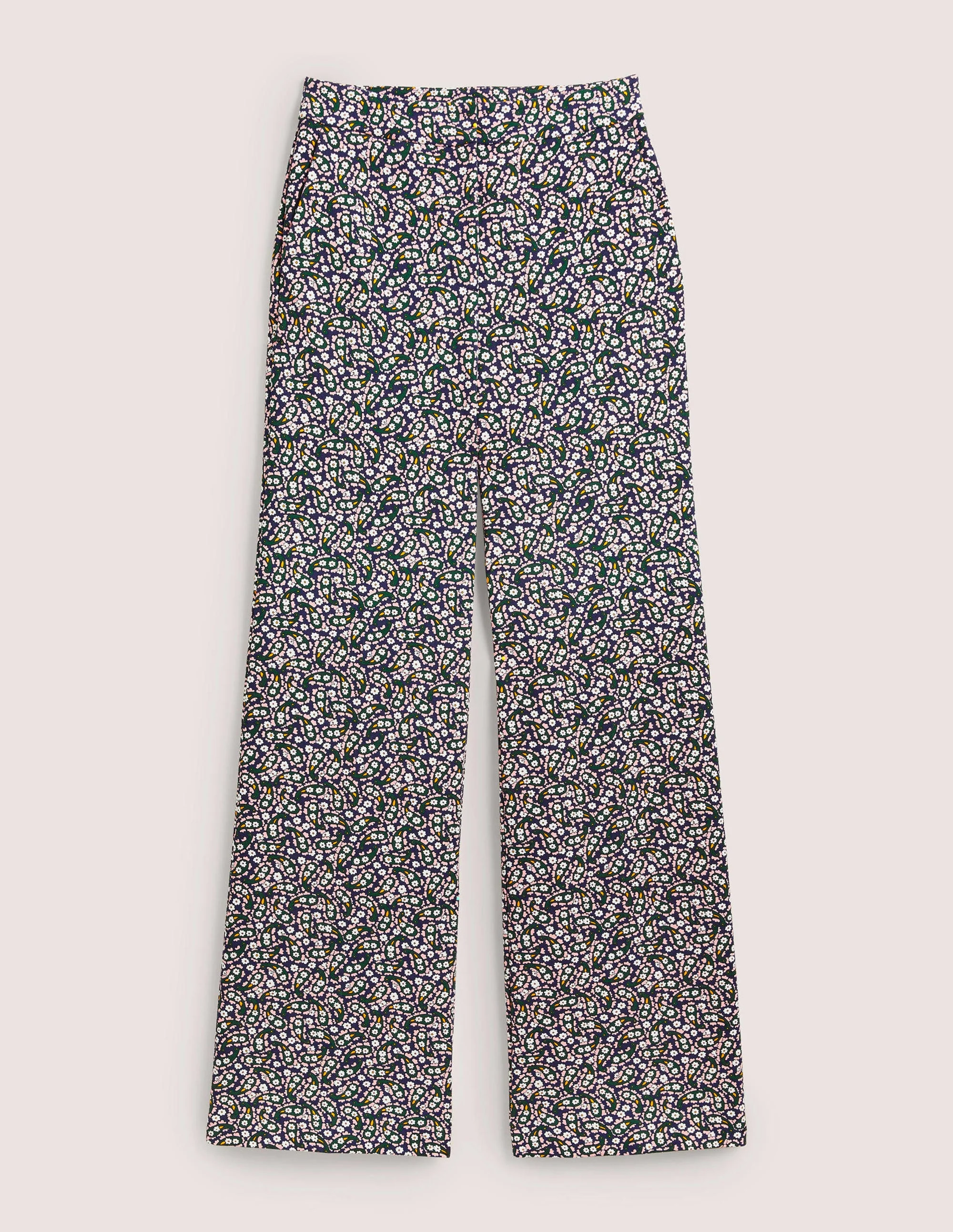 Westbourne Ponté-Hose-Navy, Blütenblätter-Paisleymuster - Image 5