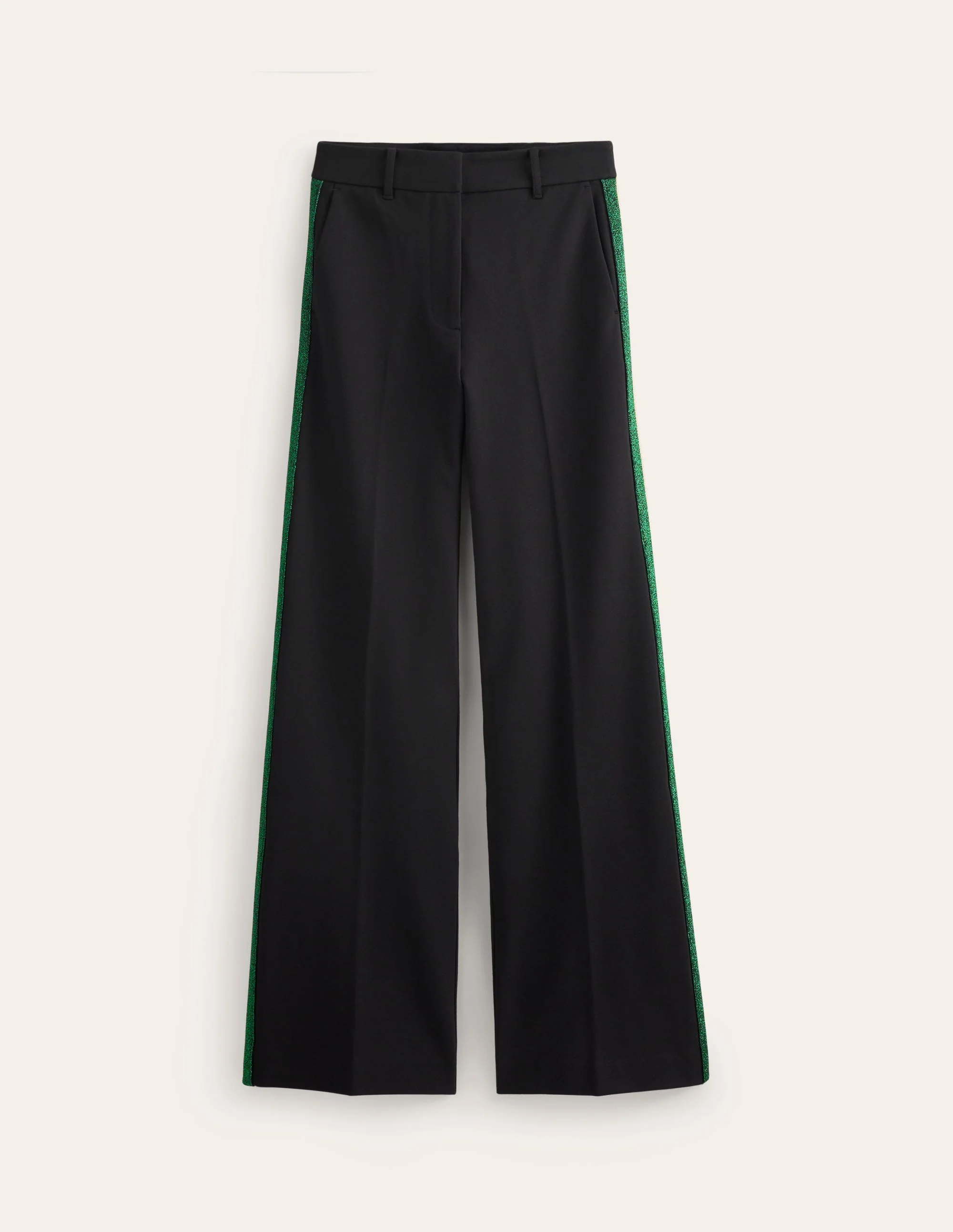 Westbourne Ponté-Hose-Schwarz mit Metallic-Streifen - Image 5