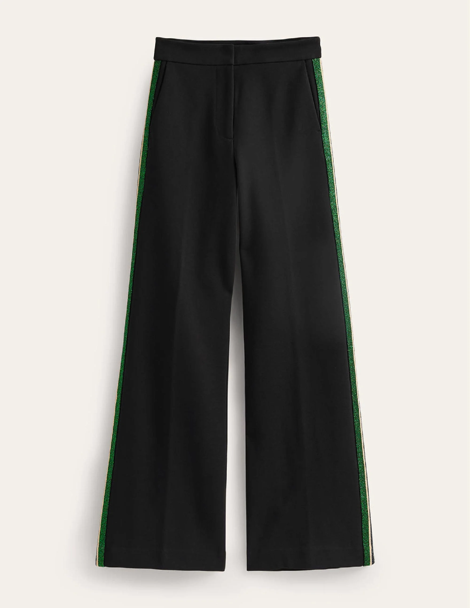 Westbourne Ponté-Hose-Schwarz mit Metallic-Streifen - Image 6