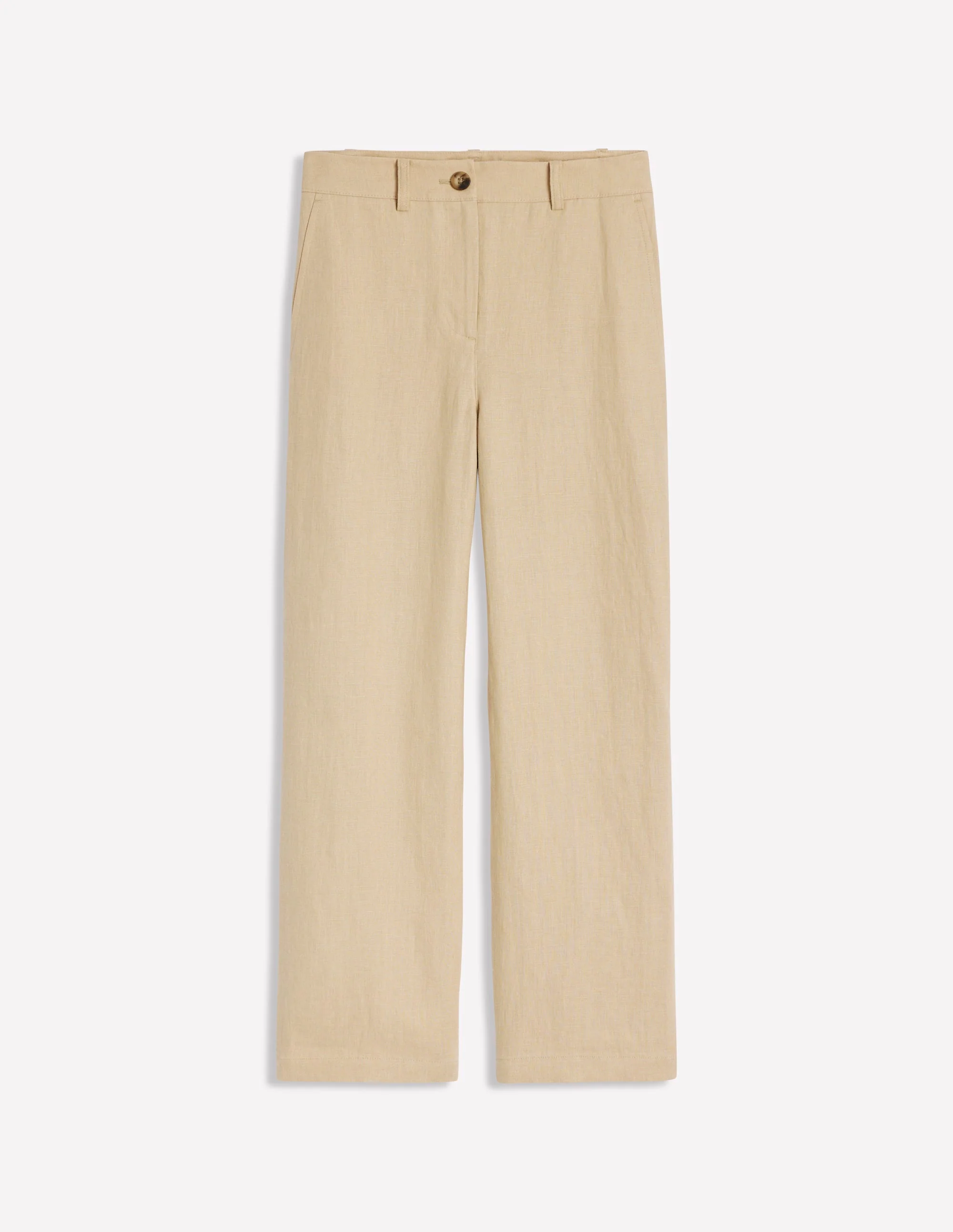 Westbourne Verkürzte Leinenhose-Beige - Image 6