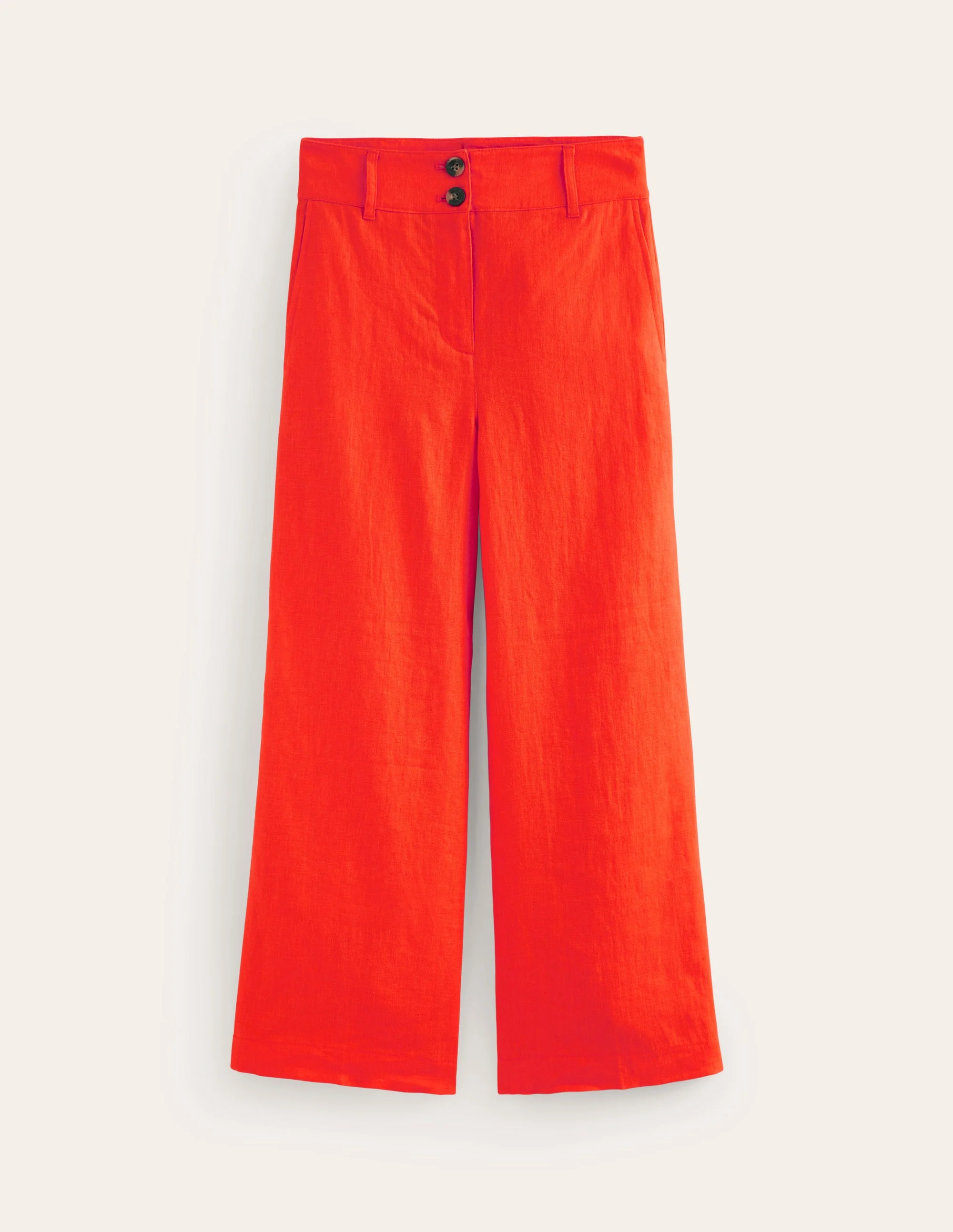 Westbourne Verkürzte Leinenhose-Mandarinenorange - Image 5