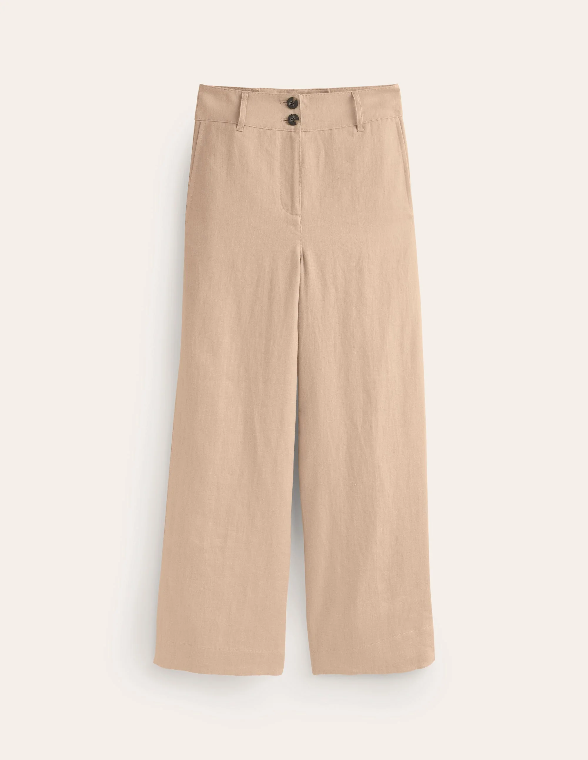 Westbourne Verkürzte Leinenhose-Neutral - Image 5