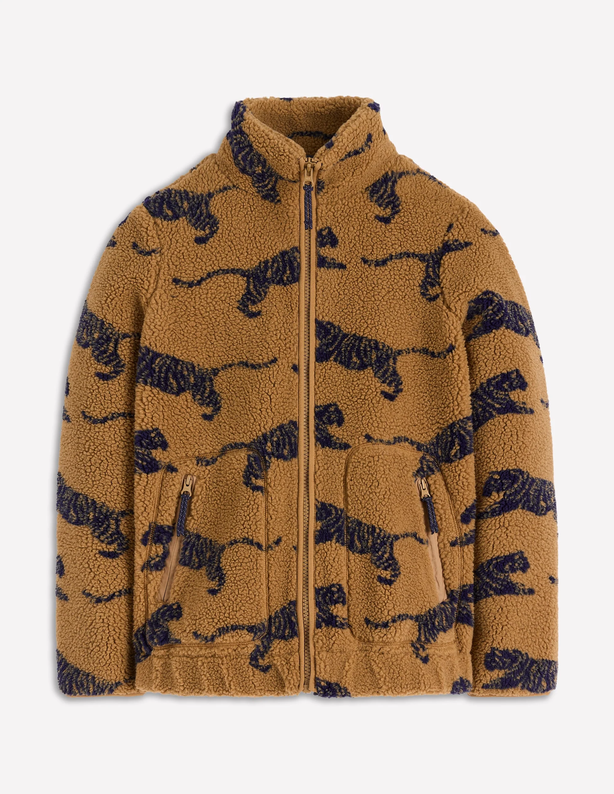 Westminster Teddyfelljacke-Haselnussbraun, Springender Tiger - Image 5