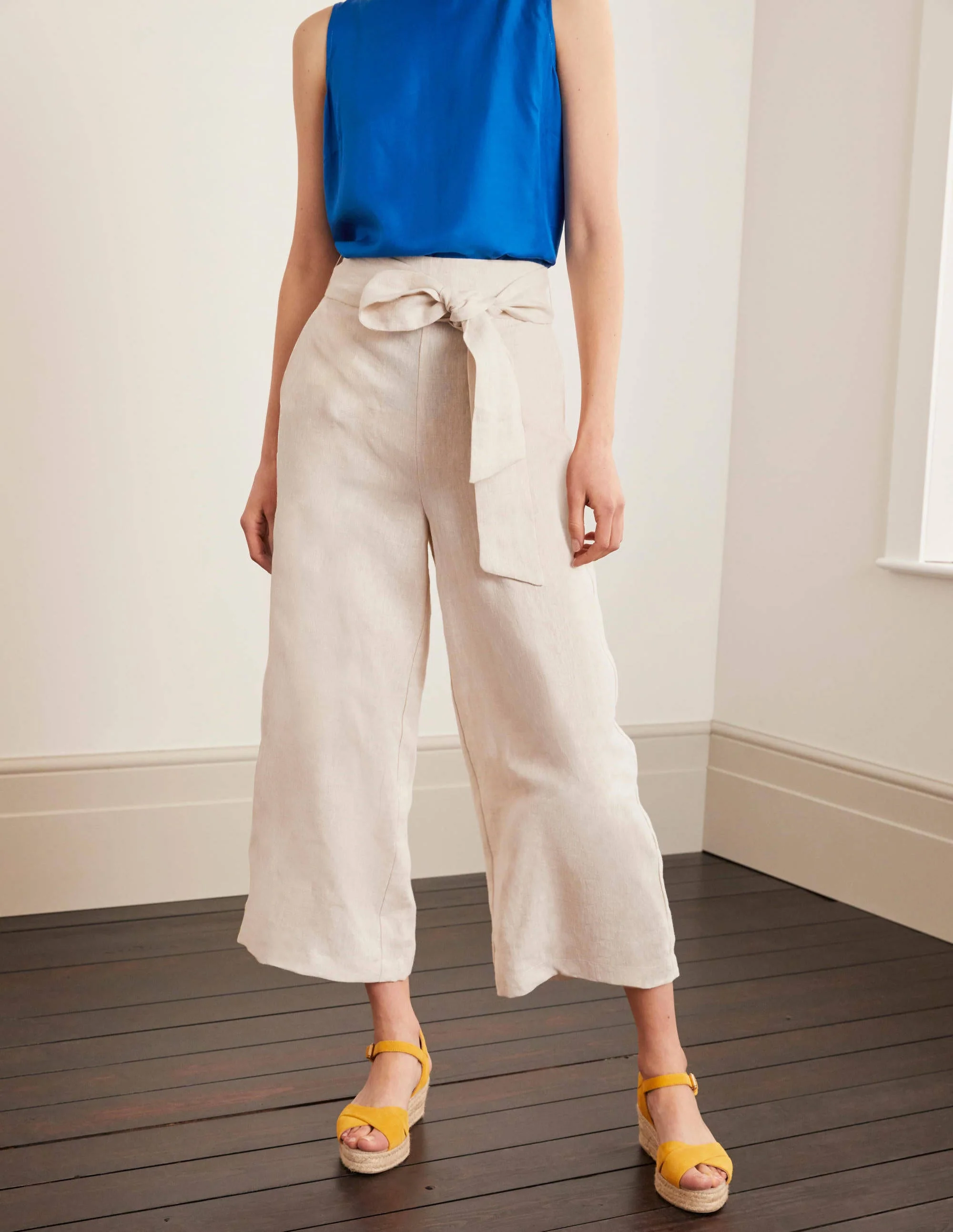Weymouth Leinenhose-Naturgrau, Leinen