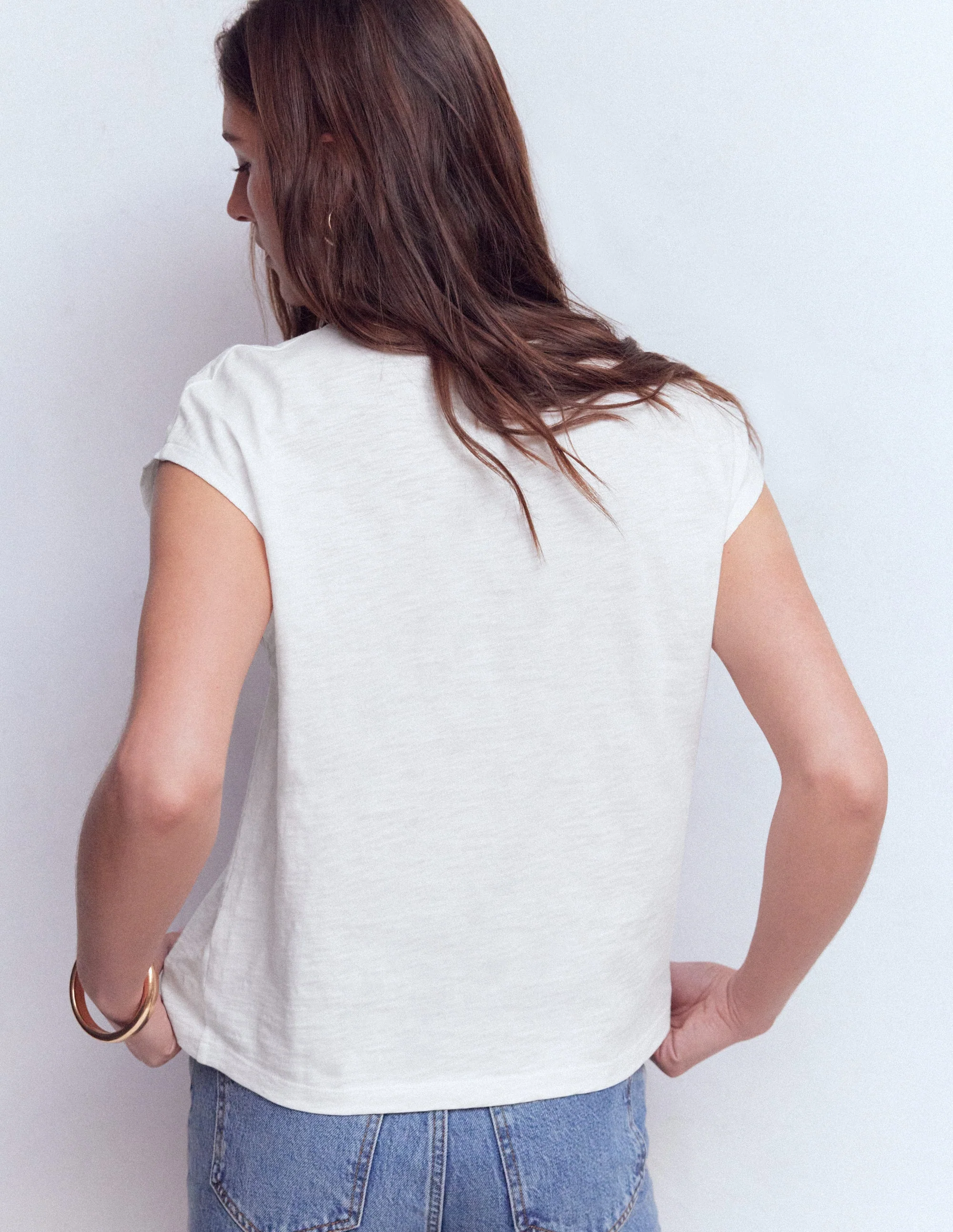 Willow T-Shirt mit Lochstickerei-Strahlendes Weiß - Image 3
