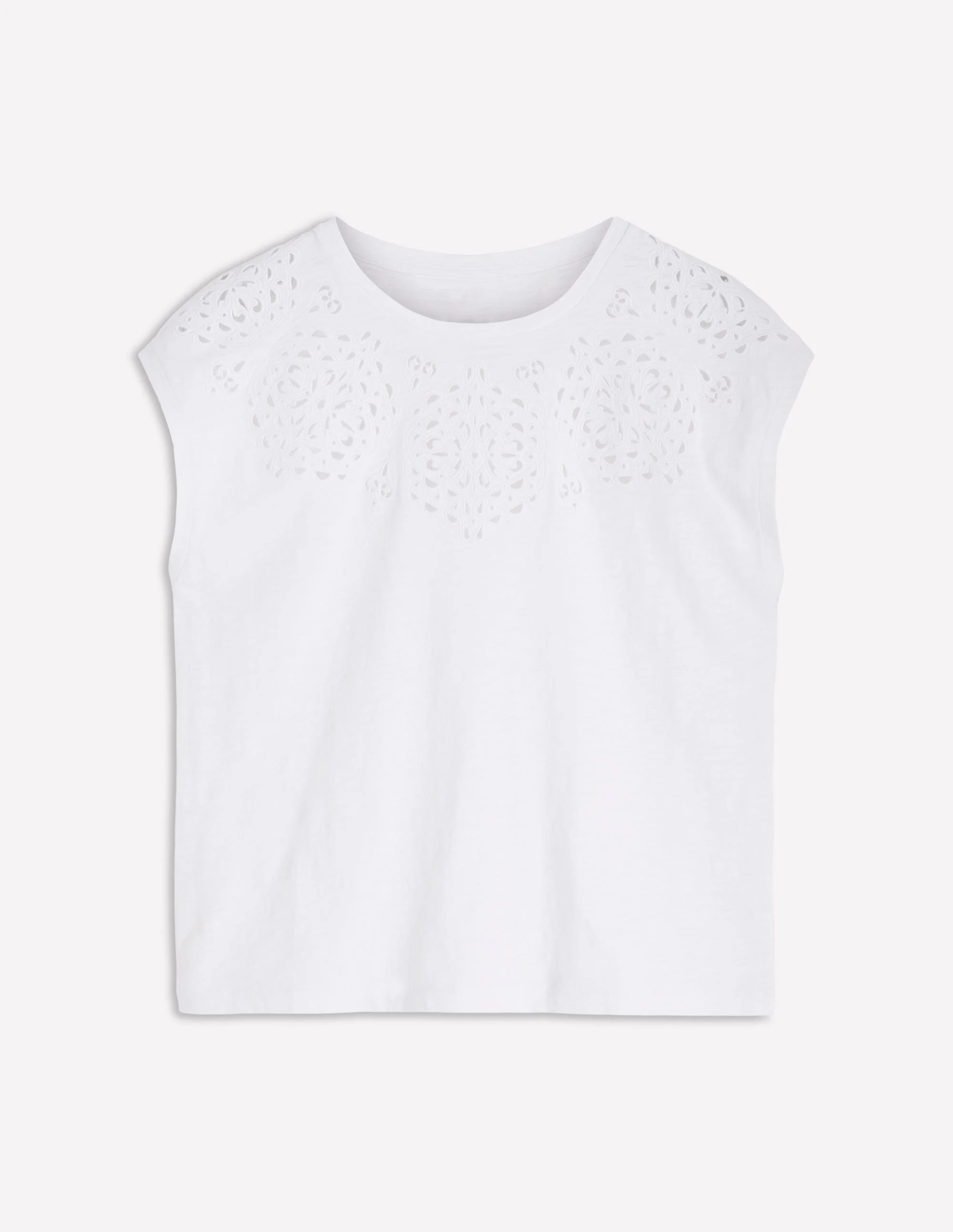 Willow T-Shirt mit Lochstickerei-Strahlendes Weiß - Image 5