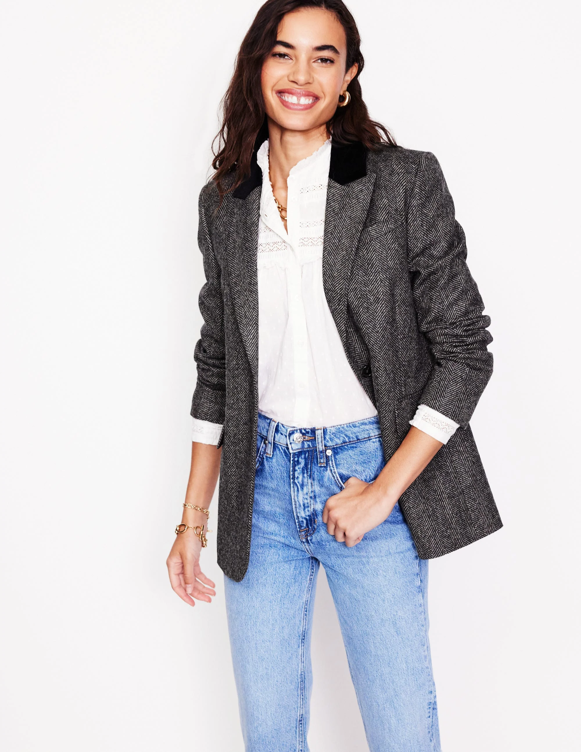Woodbridge Blazer mit Karomuster-Fischgrät - Image 4