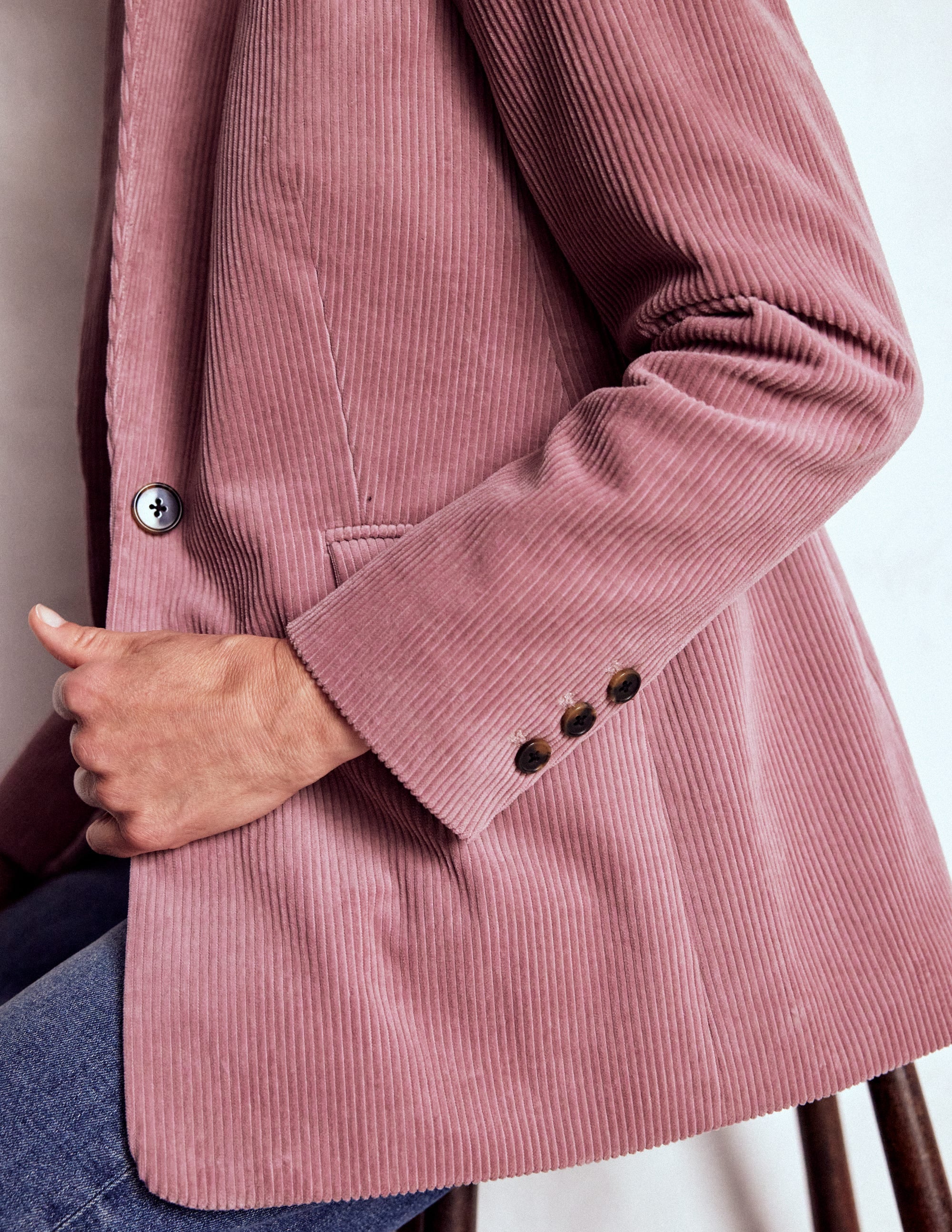 Woodbridge Cord-Blazer-Rosé - Image 2