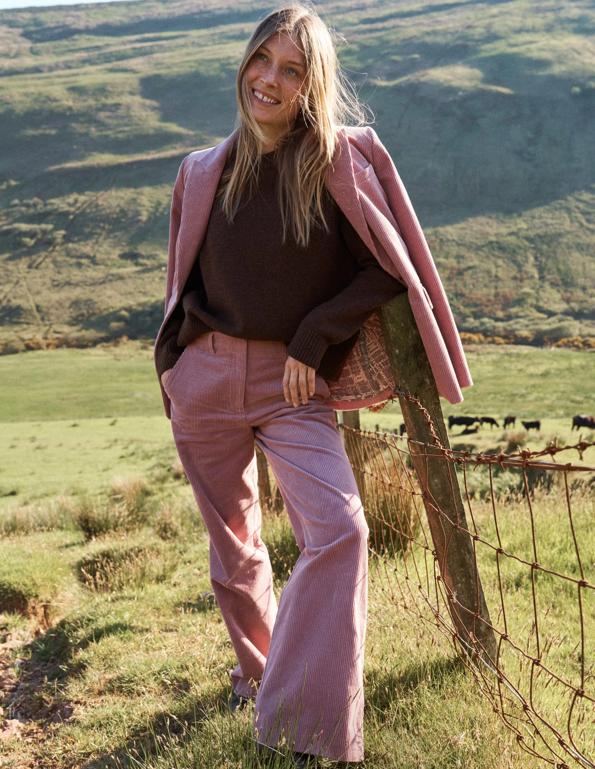 Woodbridge Cord-Blazer-Rosé - Image 5