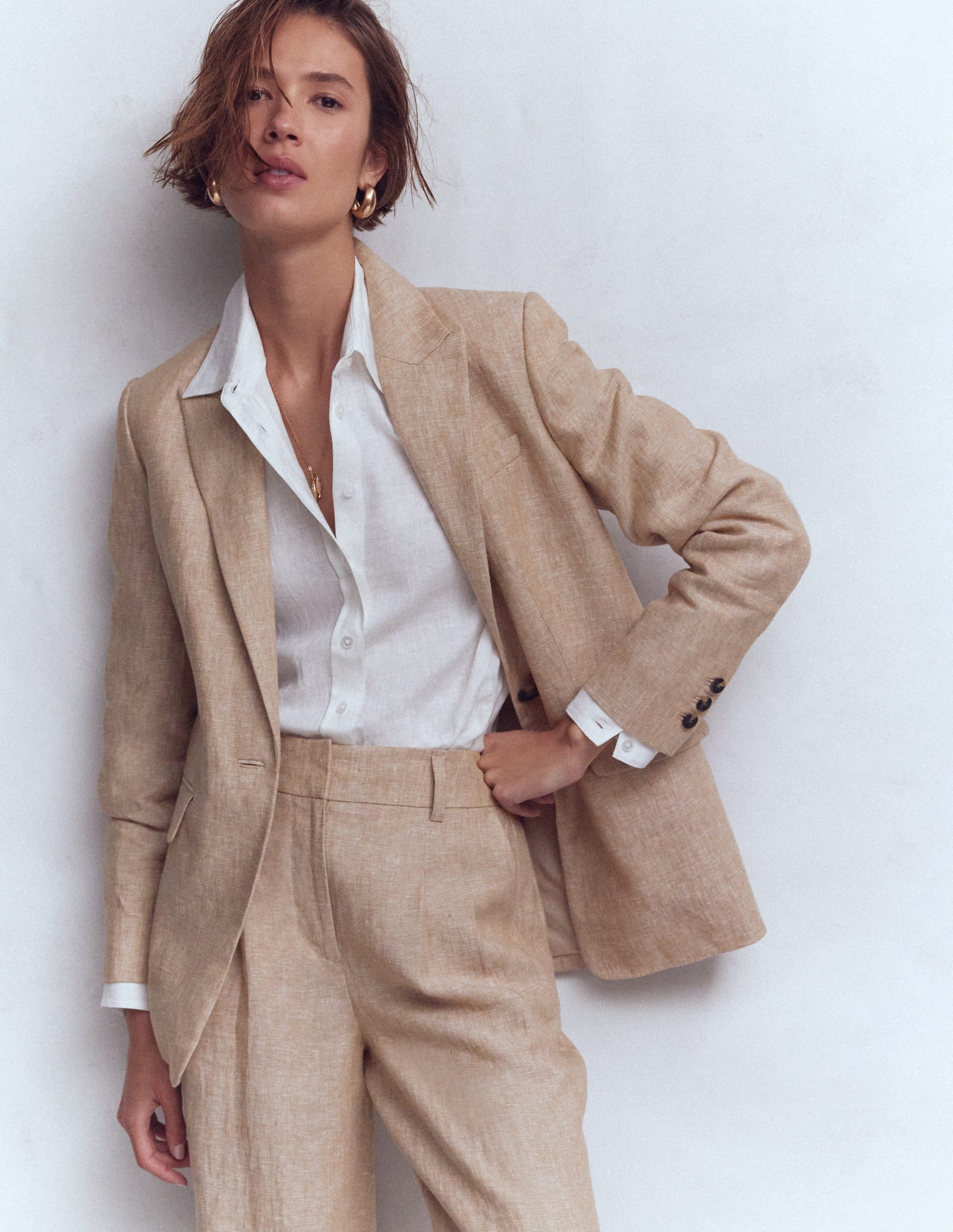 Woodbridge Leinenblazer-Amphore, Chambray