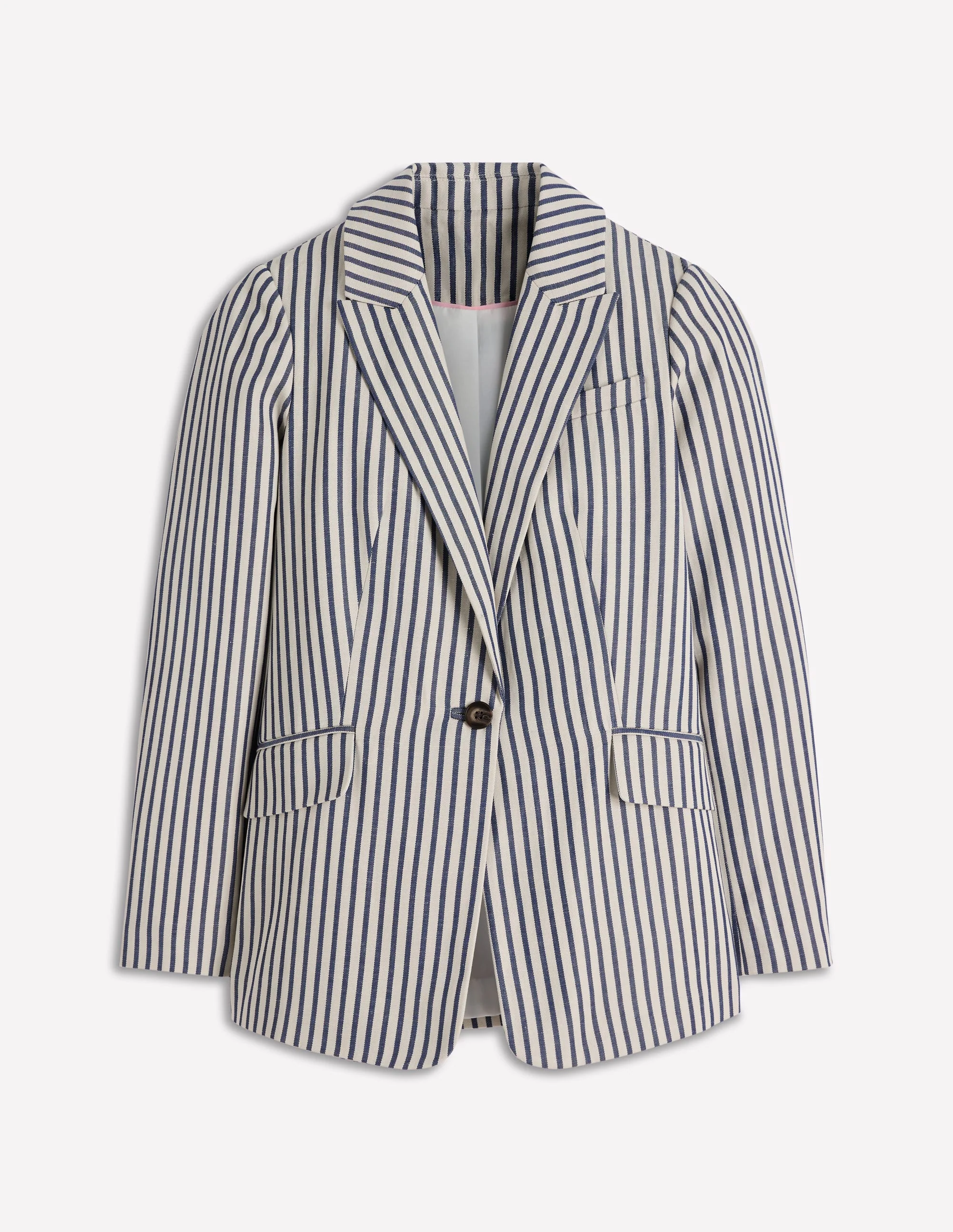 Woodbridge Lockerer Blazer-Blau und Naturweiß Gestreift - Image 7
