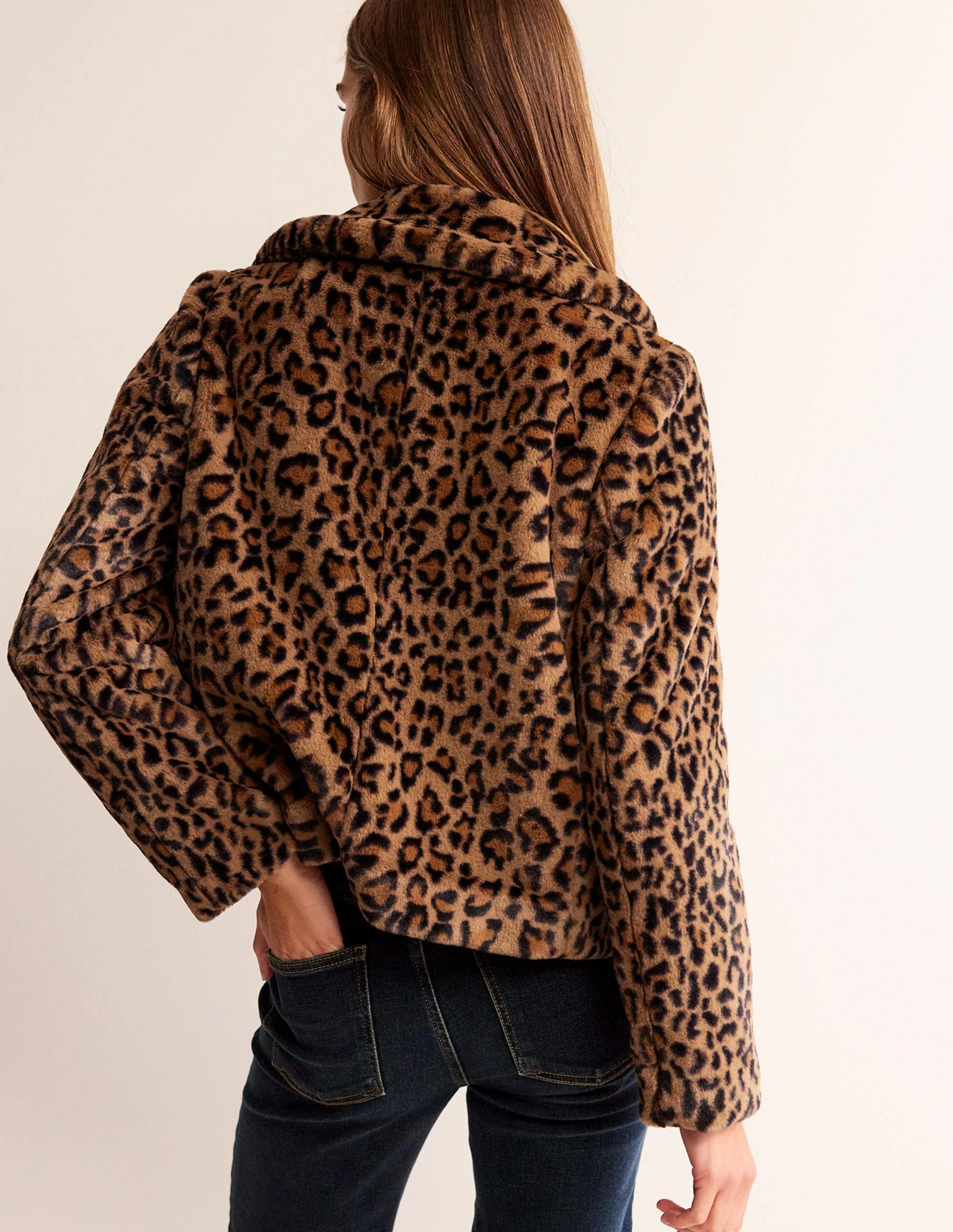 York Mantel aus Kunstfell-Leopard - Image 3