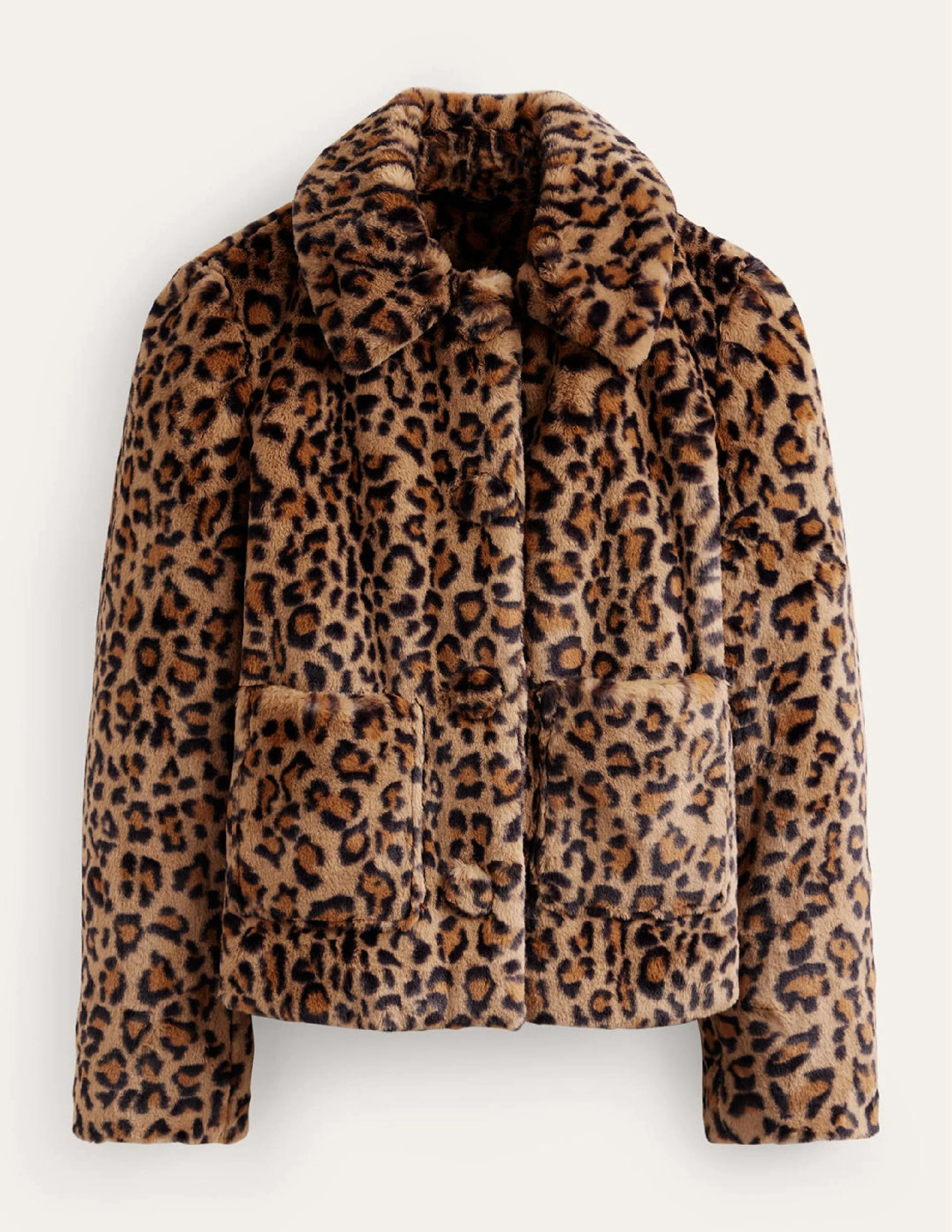 York Mantel aus Kunstfell-Leopard - Image 6