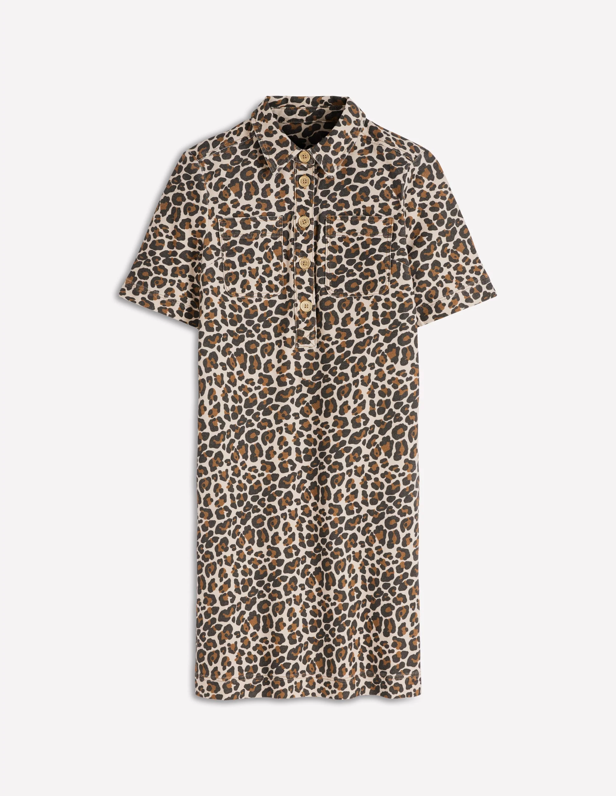 Zia Etuikleid mit Tasche-Mandelmilch, Gepard-Pop - Image 5