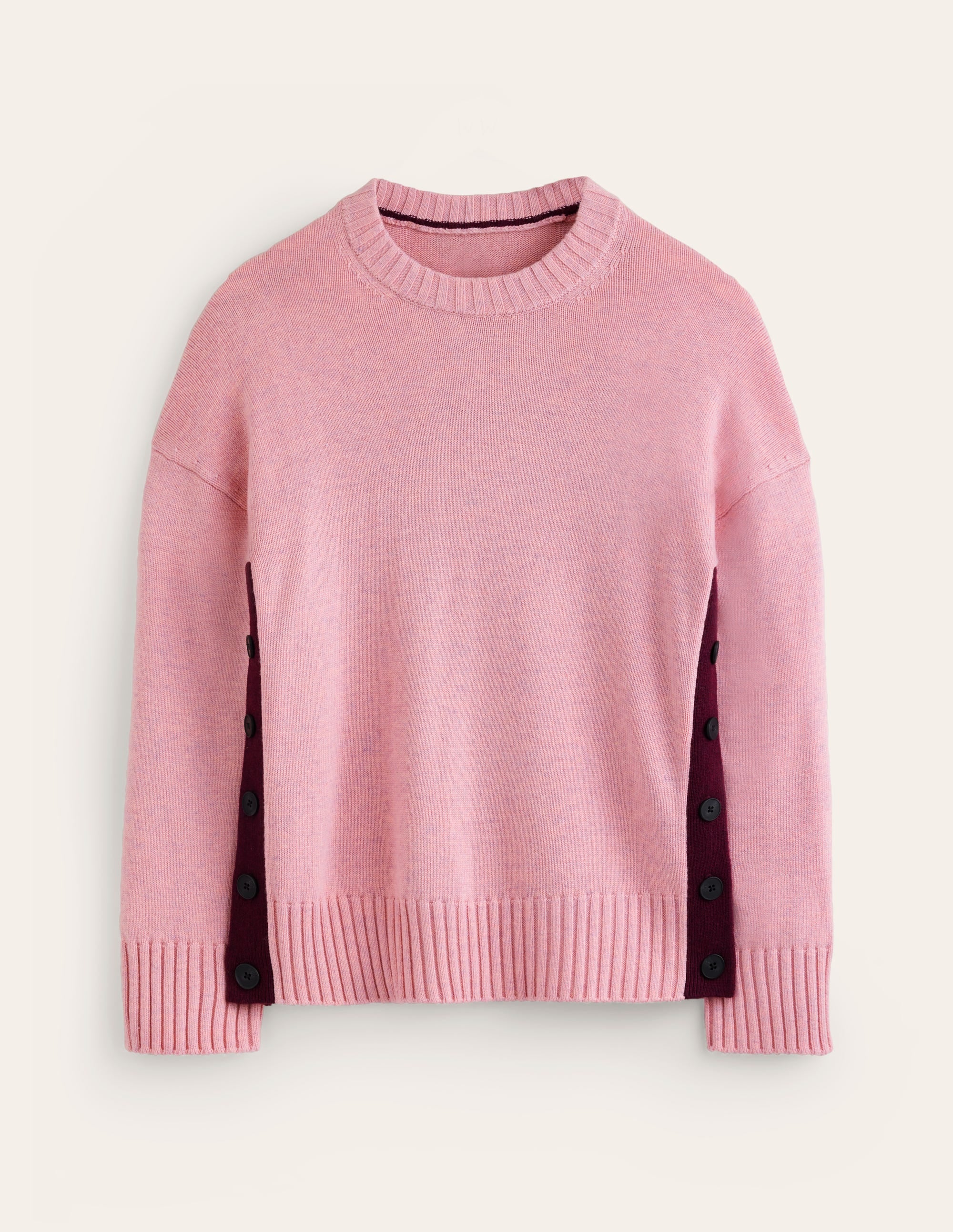 Zia Pullover mit seitlichen Knöpfen-Quarzrosa - Image 5