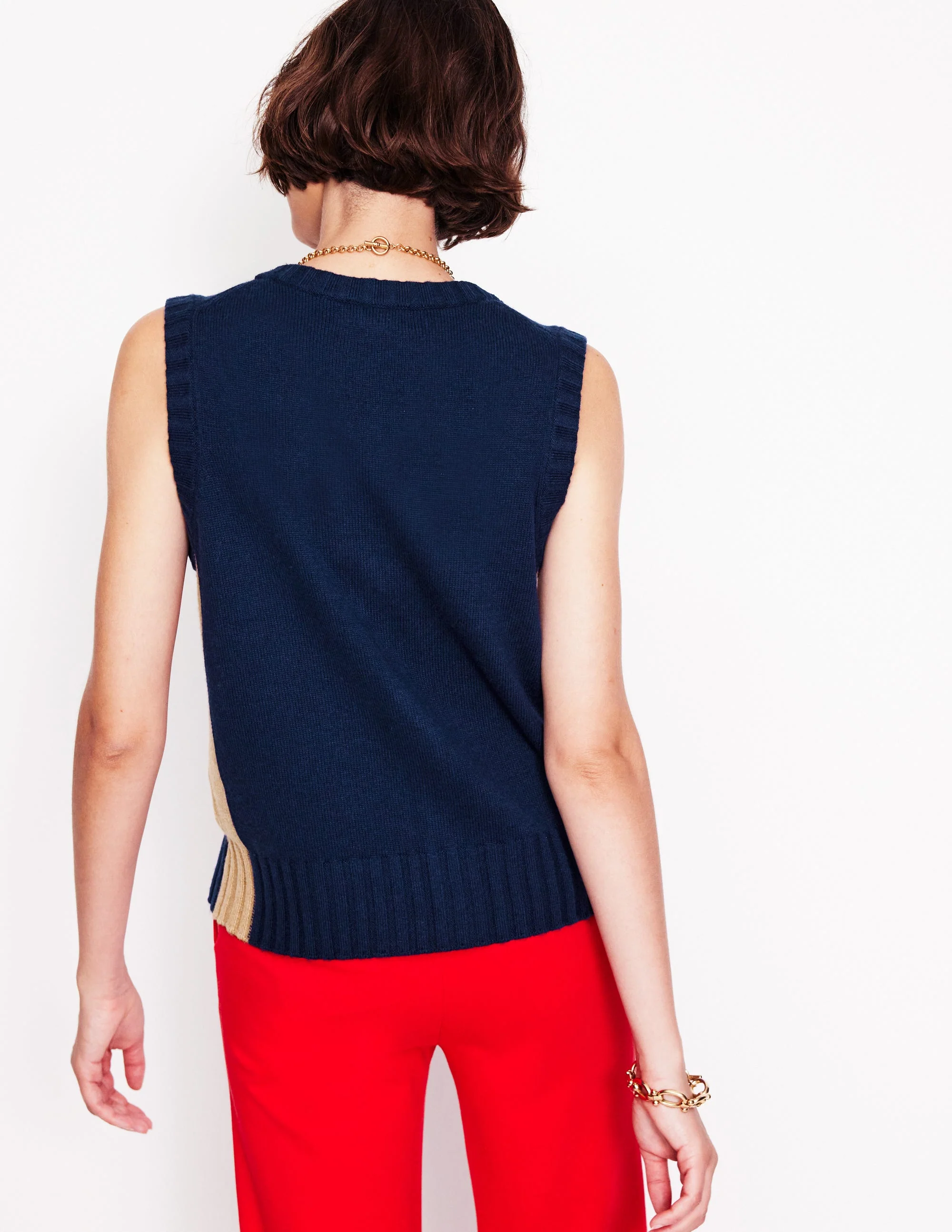 Zia Strickweste-Aqua Marine Marl - Image 3