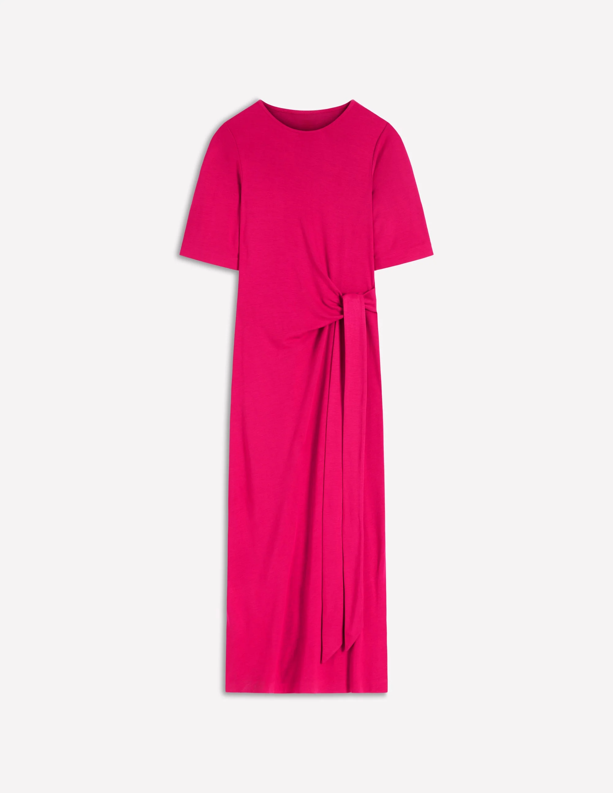 Zinnia Ponte-Midikleid zum Binden-Kräftiges Rosa - Image 6