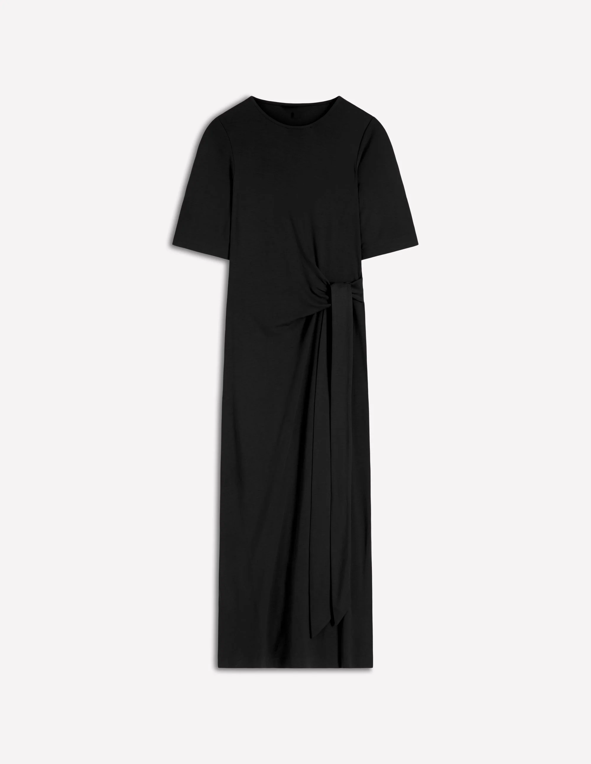 Zinnia Ponte-Midikleid zum Binden-Schwarz - Image 5