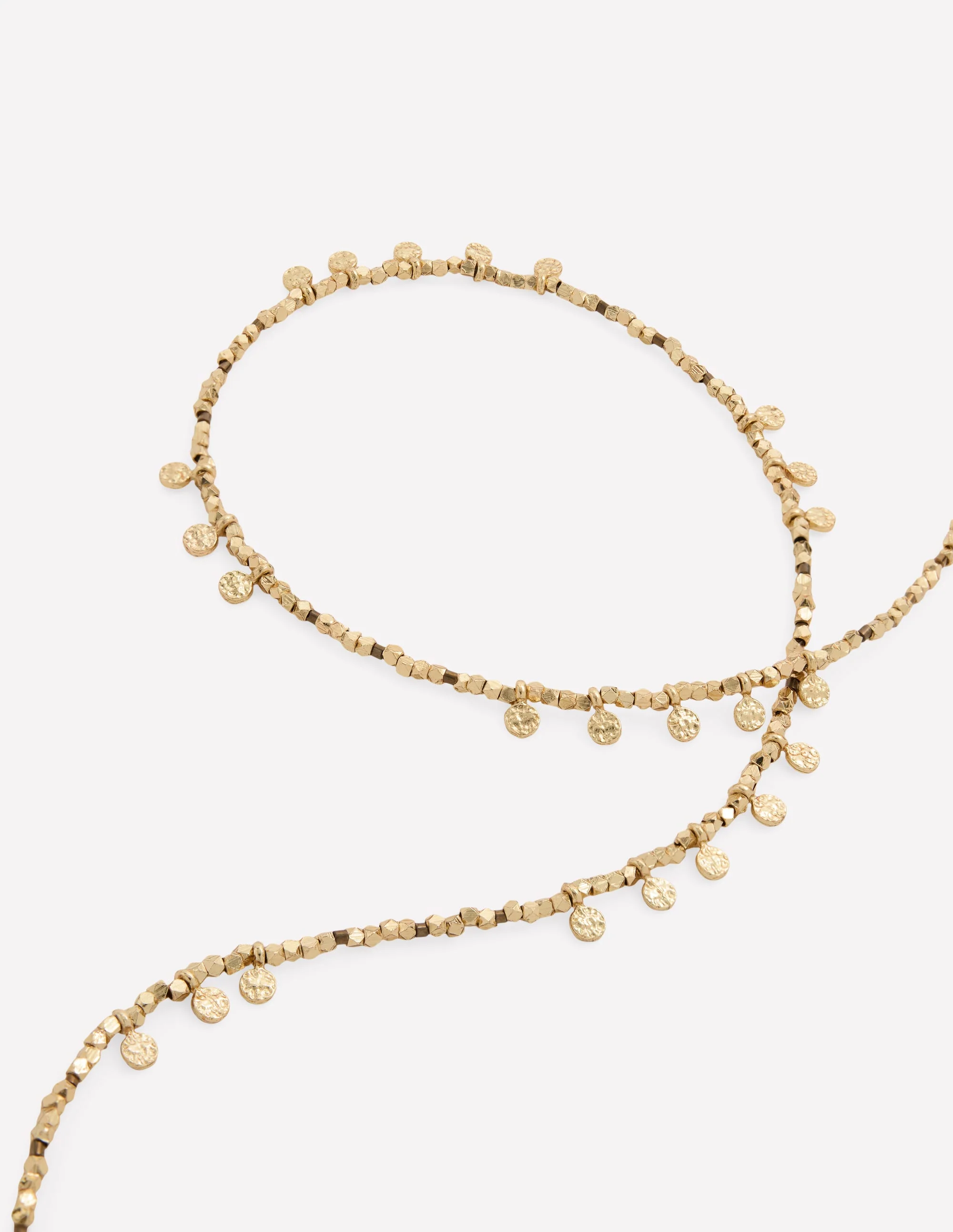 Zweireihige Perlenkette-Gold - Image 3