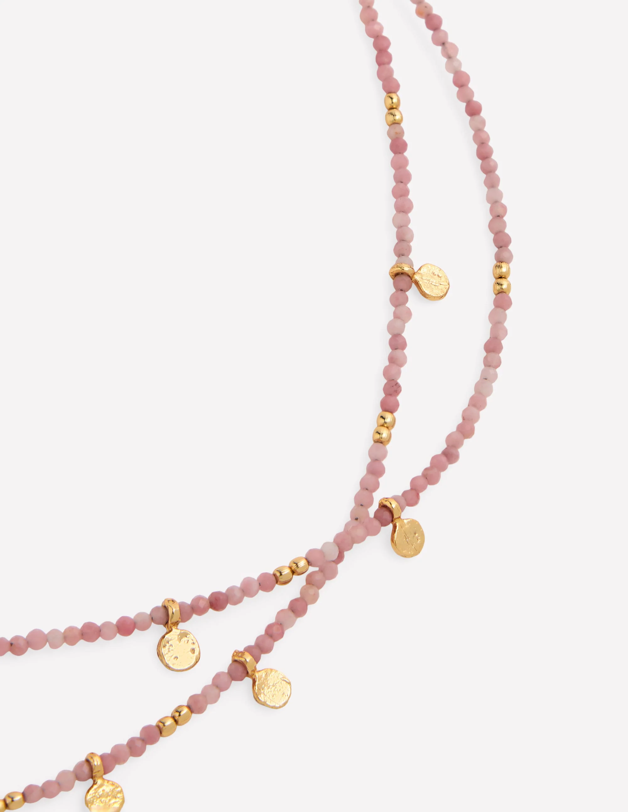 Zweireihige Perlenkette-ROSA - Image 4