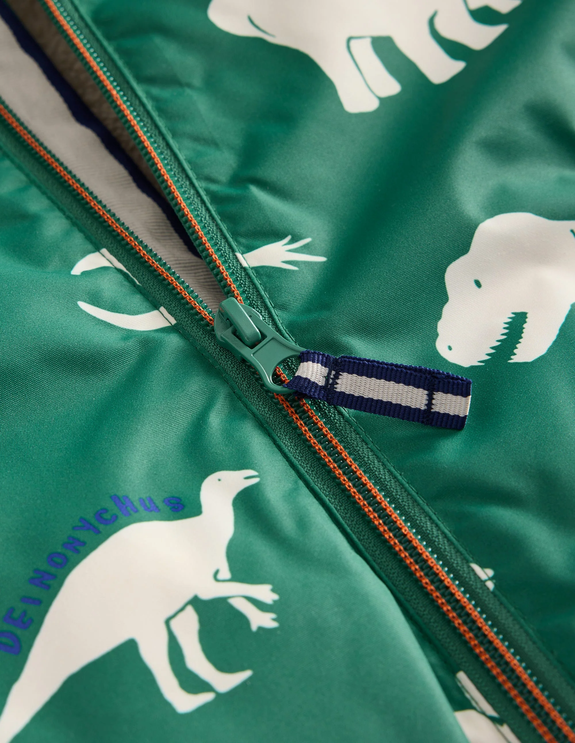 Anorak mit Sherpa-Futter-Fichtengrün Dino - Image 3
