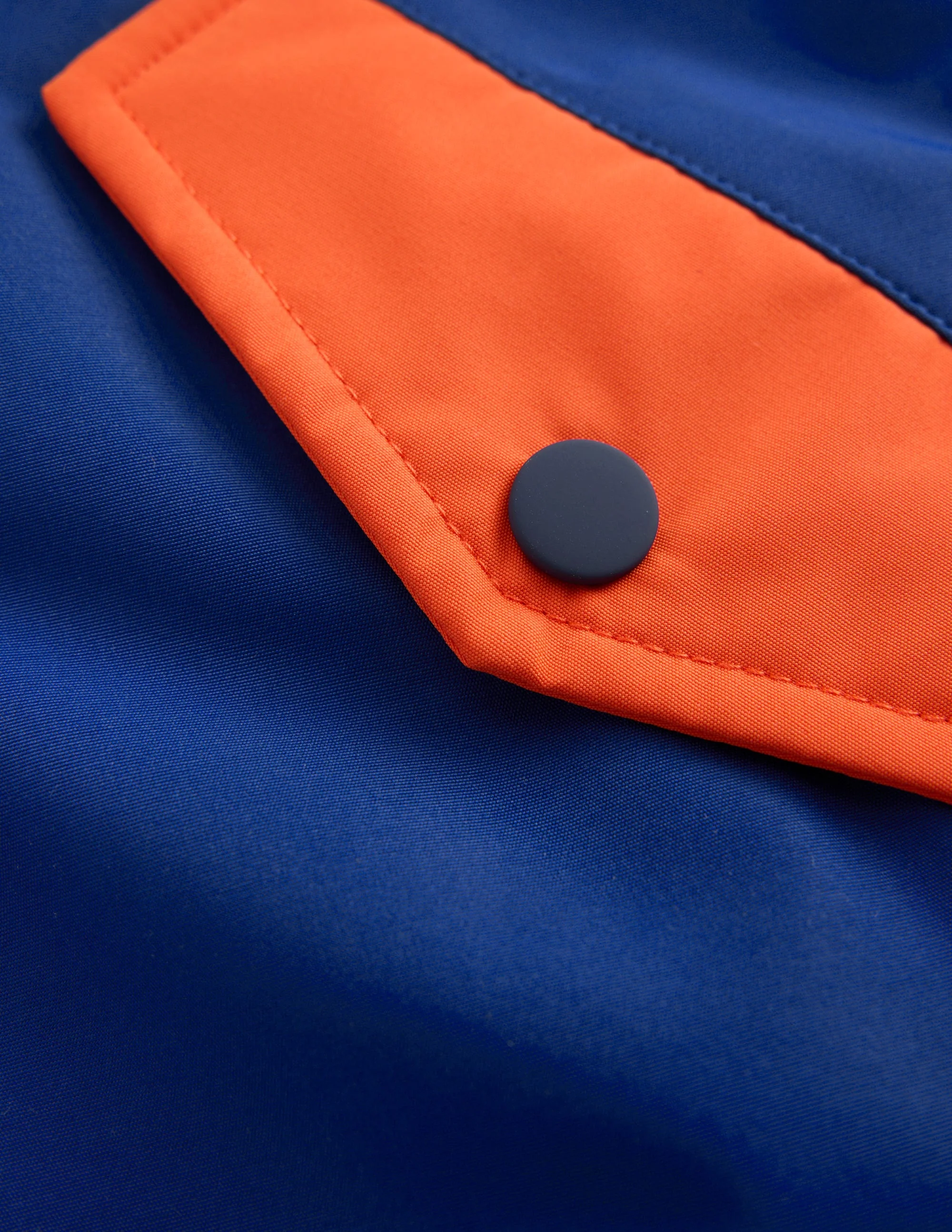 Anorak mit Teddyfutter für Jungen-Orange Blockfarben - Image 6