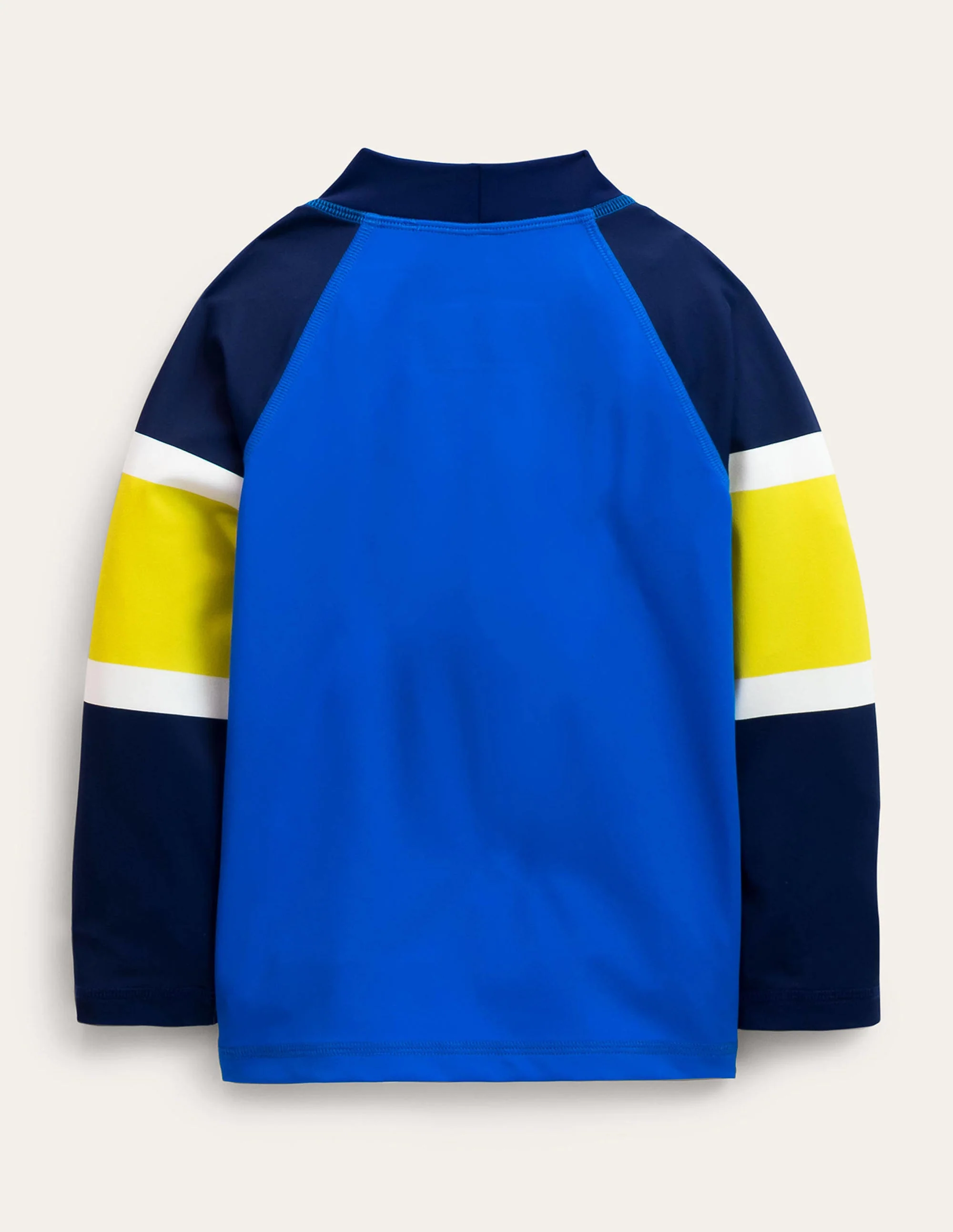 Badeshirt-Blau Colorblock - Image 2