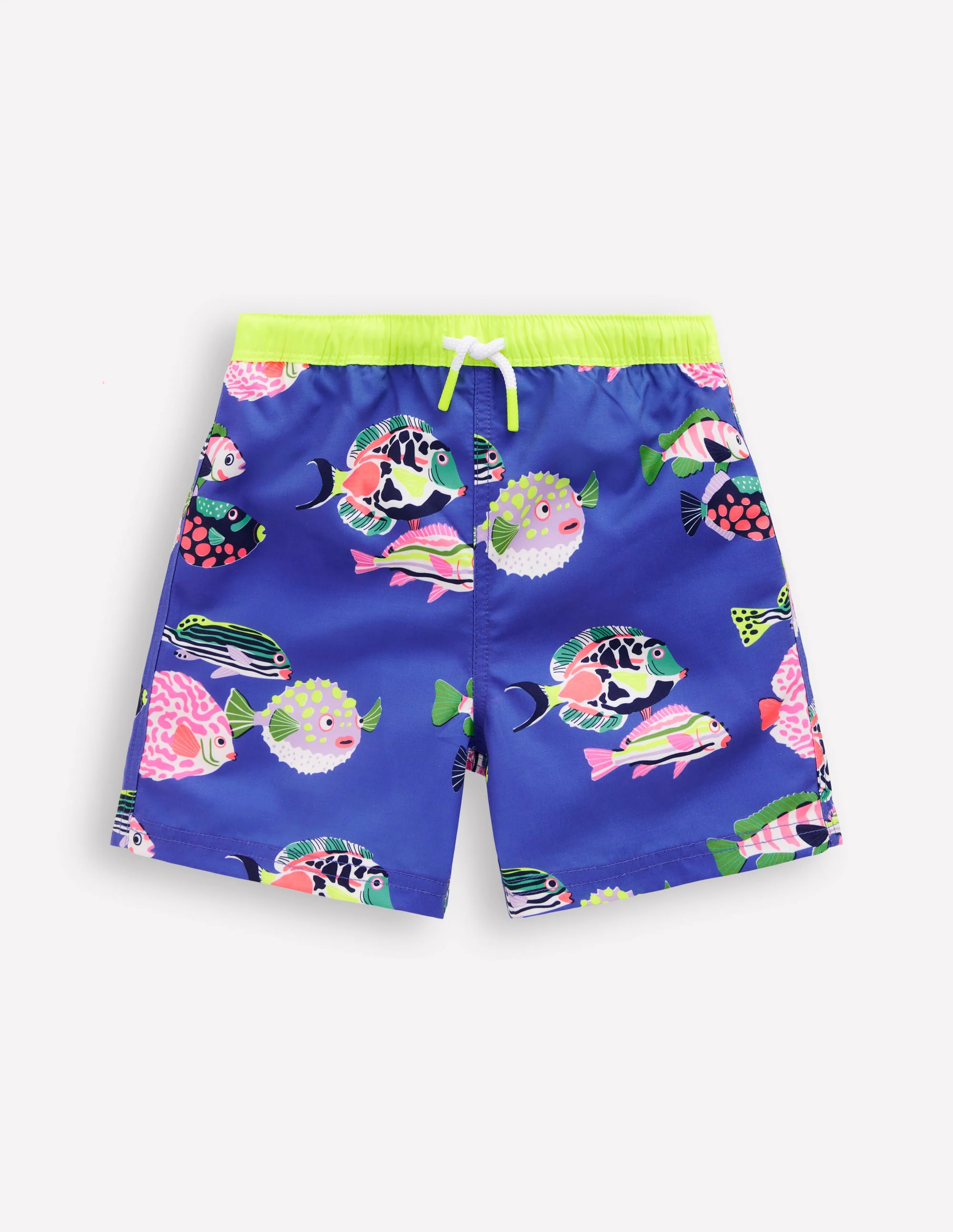 Badeshorts-Blaureiher Fisch