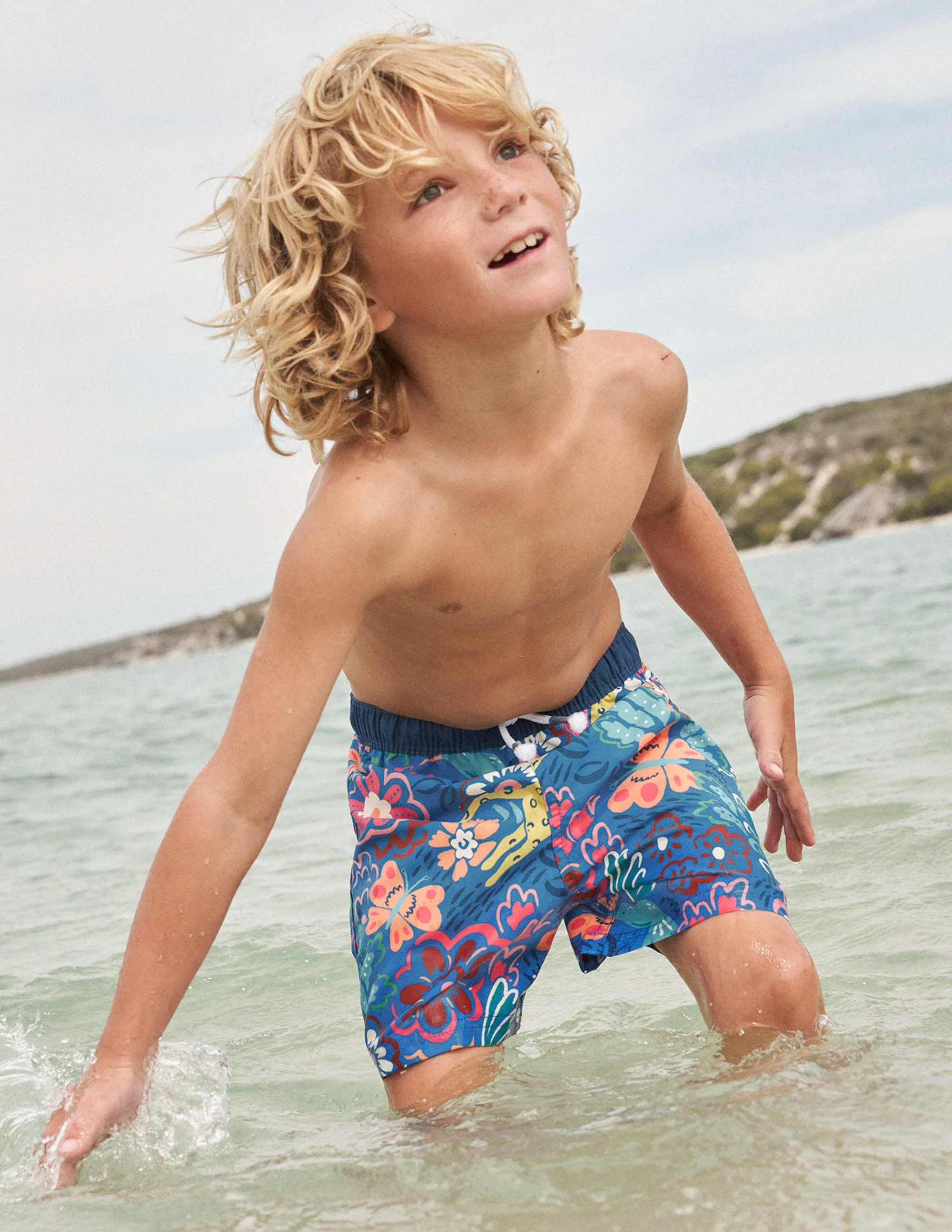 Badeshorts-Elisabethanisches Blau, Tiere - Image 4