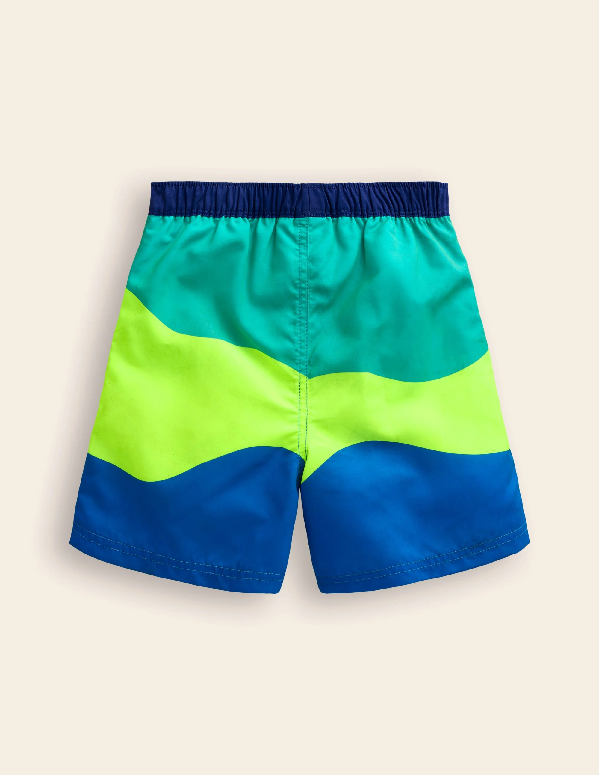 Badeshorts-Gelb Blockfarben - Image 2