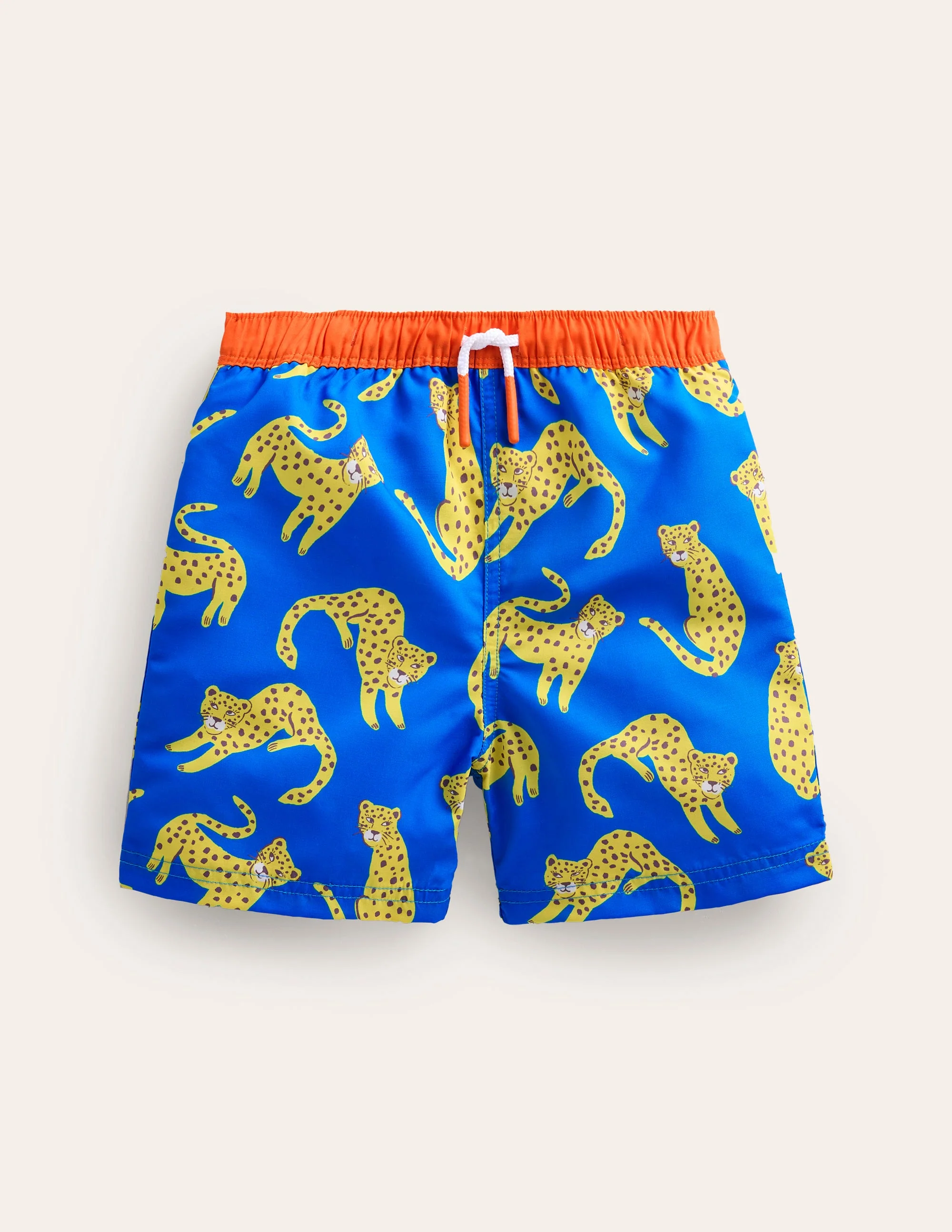 Badeshorts-Griechisches Blau Leopard