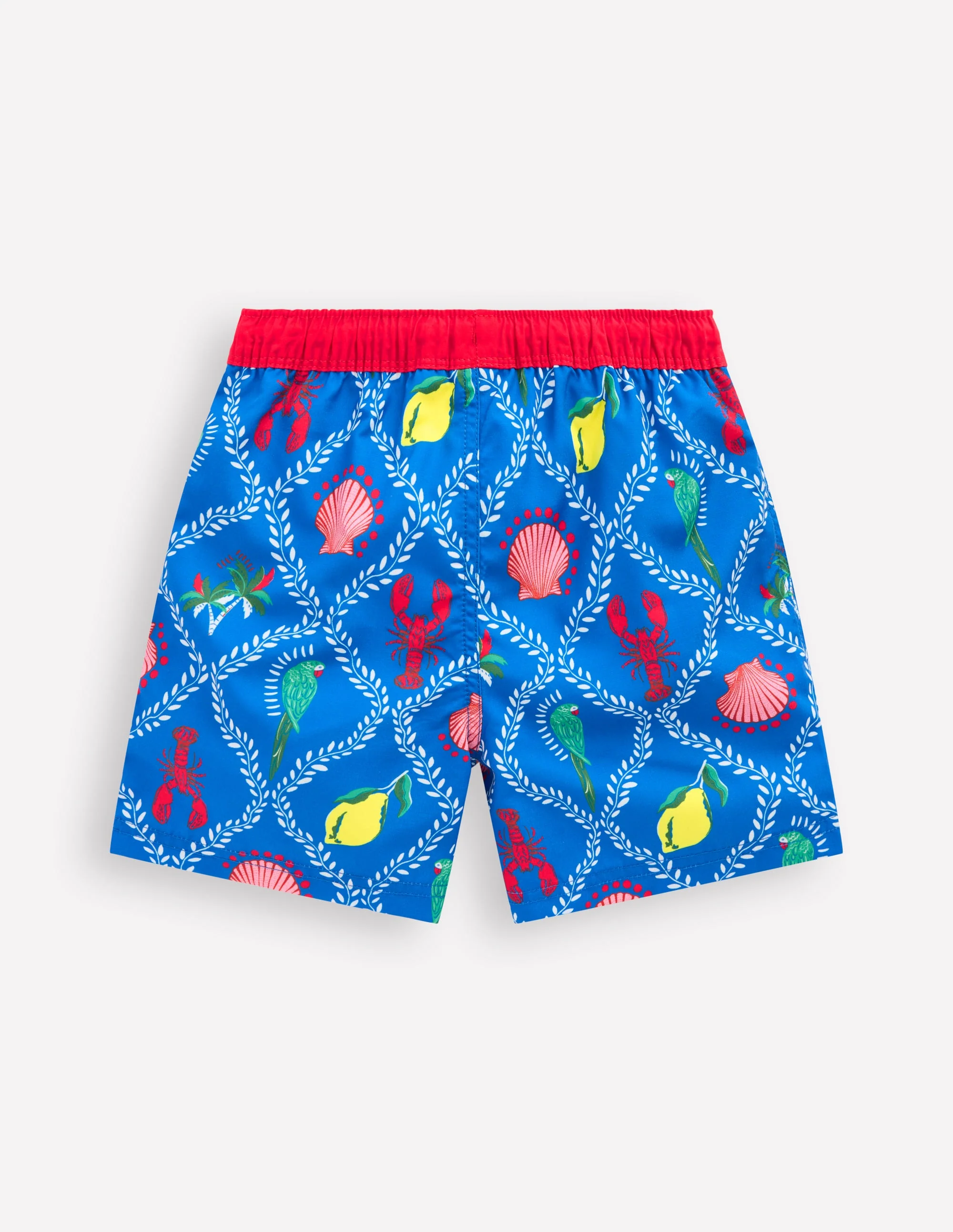 Badeshorts-Leuchtendes Blau Tropische Kacheln - Image 2