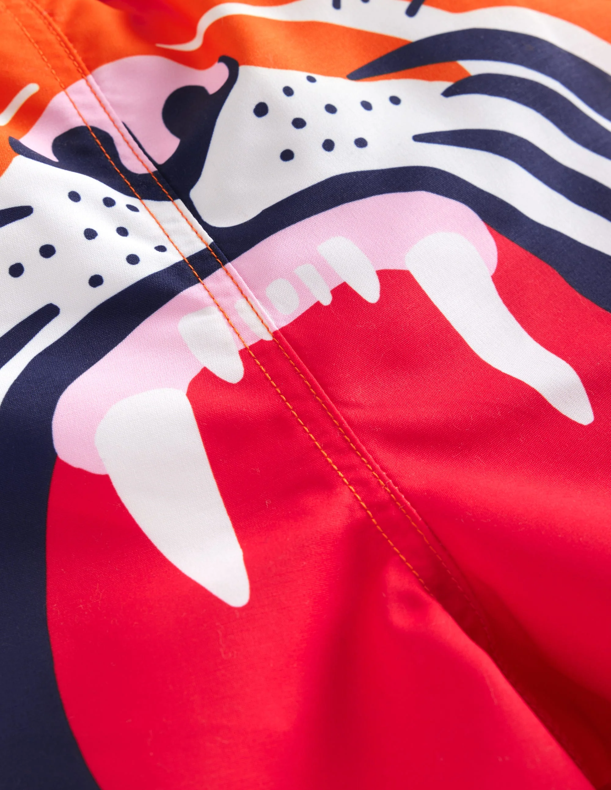 Badeshorts-Mandarinenorange Tiger - Image 3