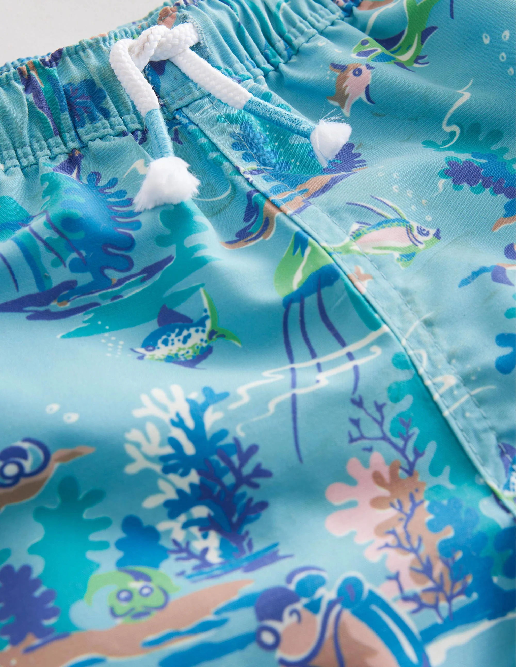 Badeshorts-Meerblau, Tauchermuster - Image 3
