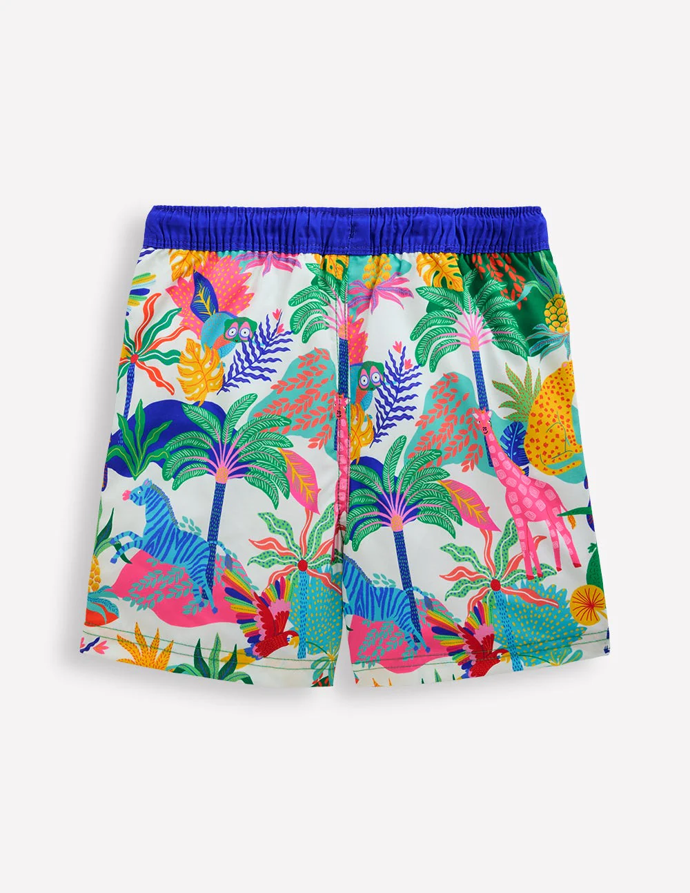 Badeshorts-Naturweiß Bunt Dschungel - Image 2