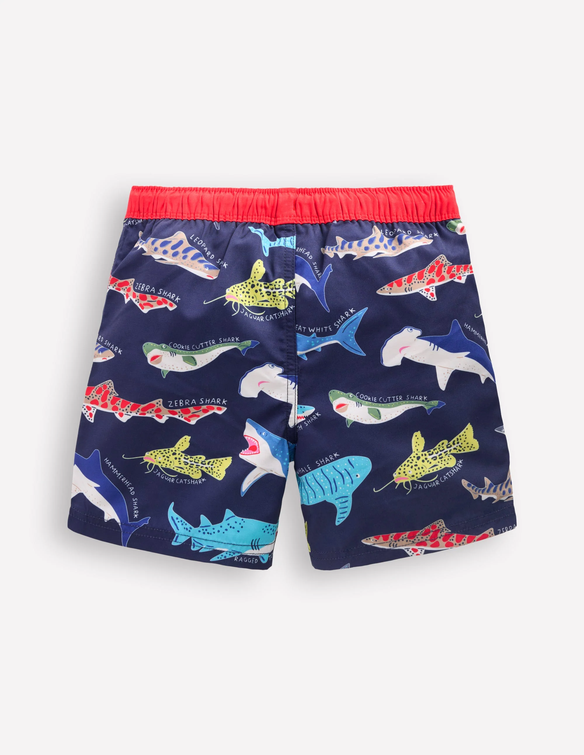 Badeshorts-Schuluniform-Navy, Haie - Image 2