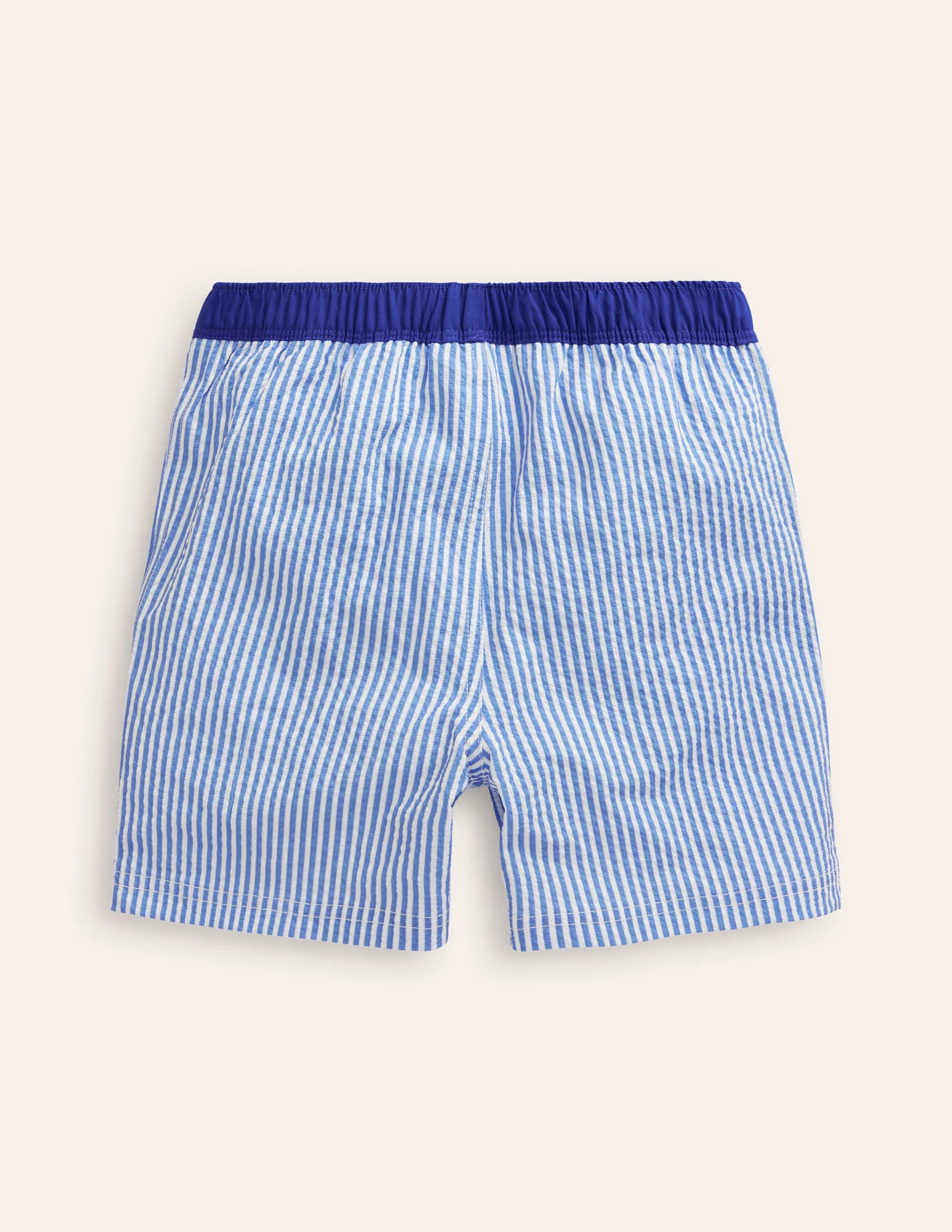 Badeshorts-Vintage-Blau Seersucker - Image 2