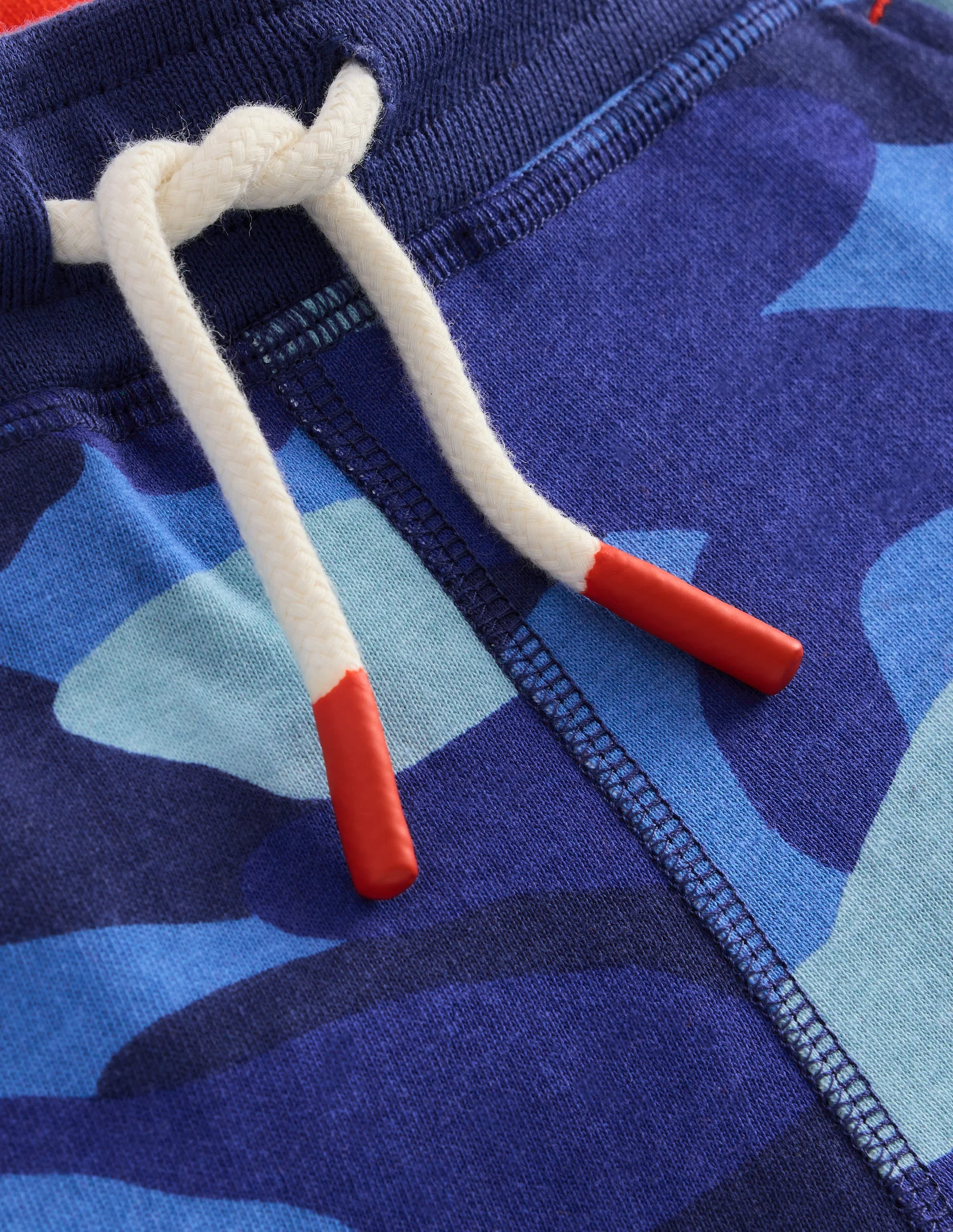 Baggyshorts aus Jersey-Blau mit Camouflage - Image 3