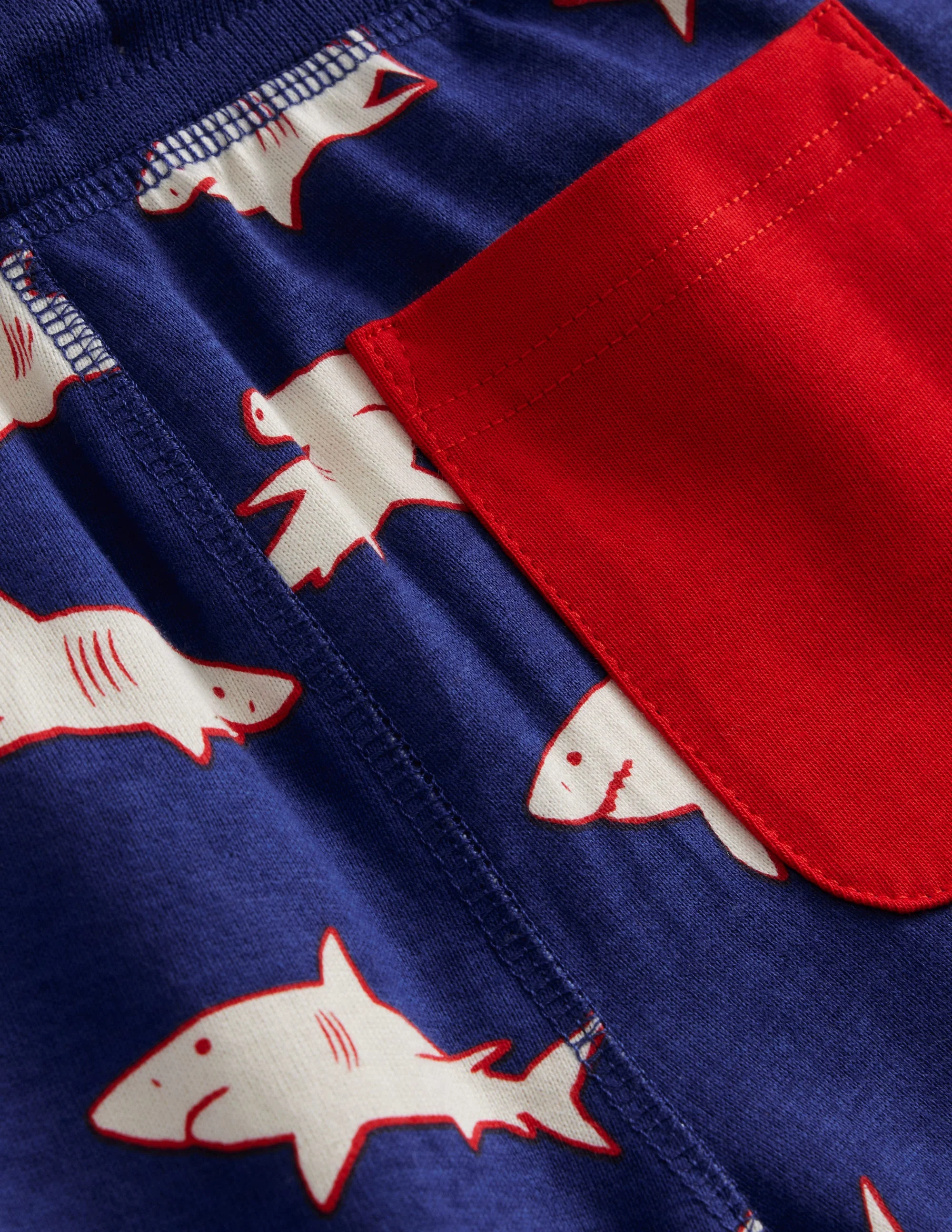 Baggyshorts aus Jersey-Saphirblau Haie - Image 3