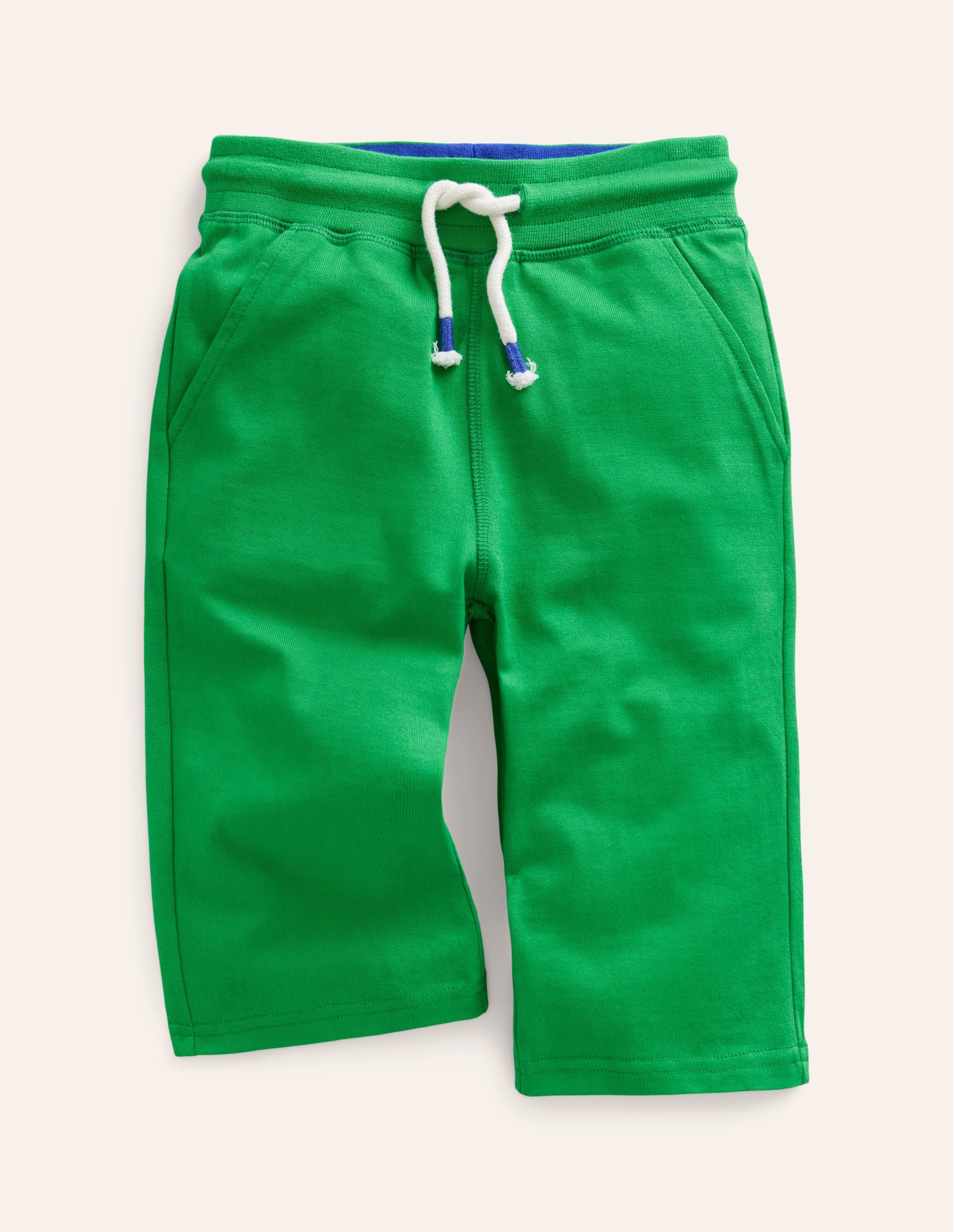 Baggyshorts aus Jersey-Stangenbohnen-Grün