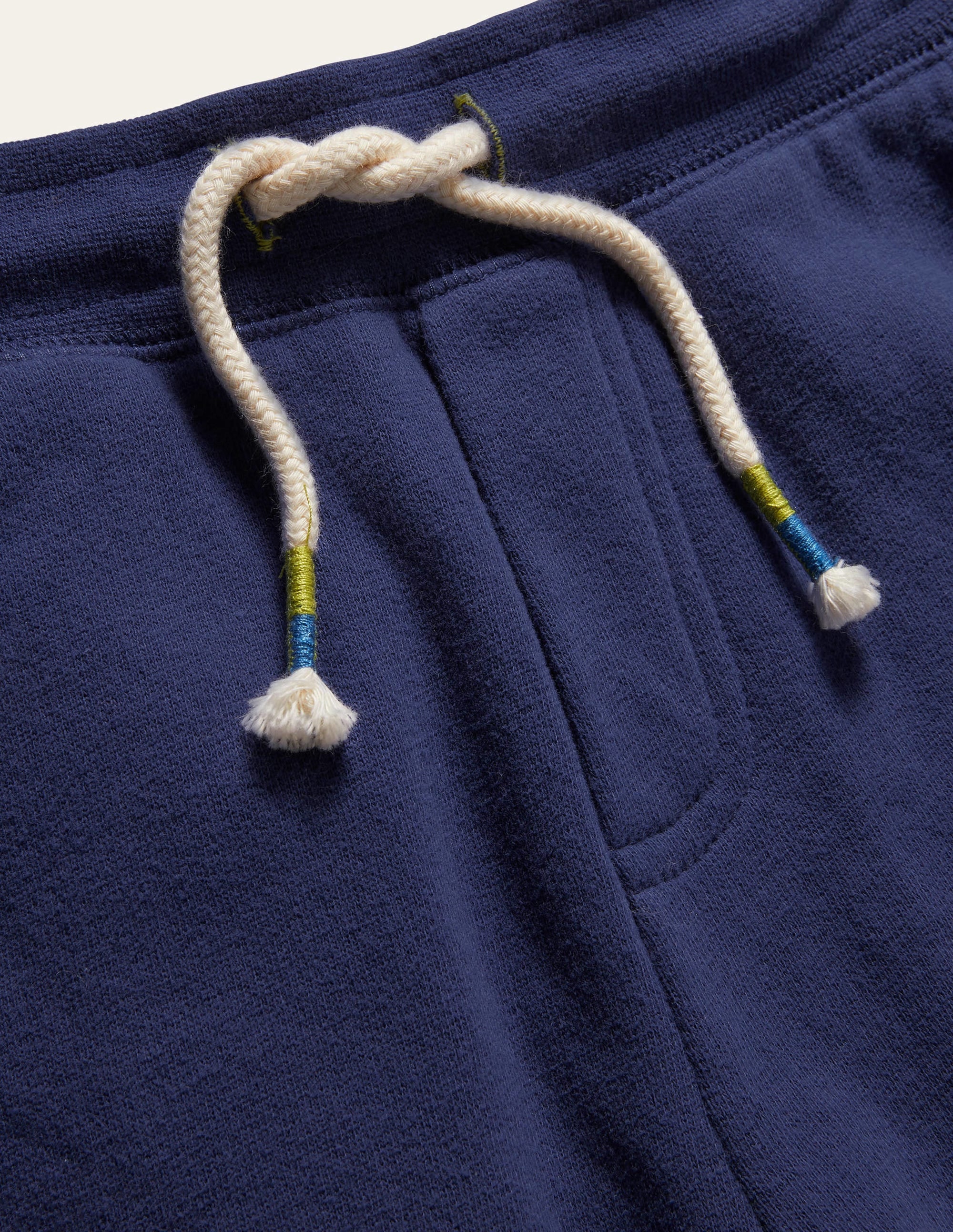 Basic-Sweatshorts-Aristocratic Blue/ Ivory Stripe - Image 3