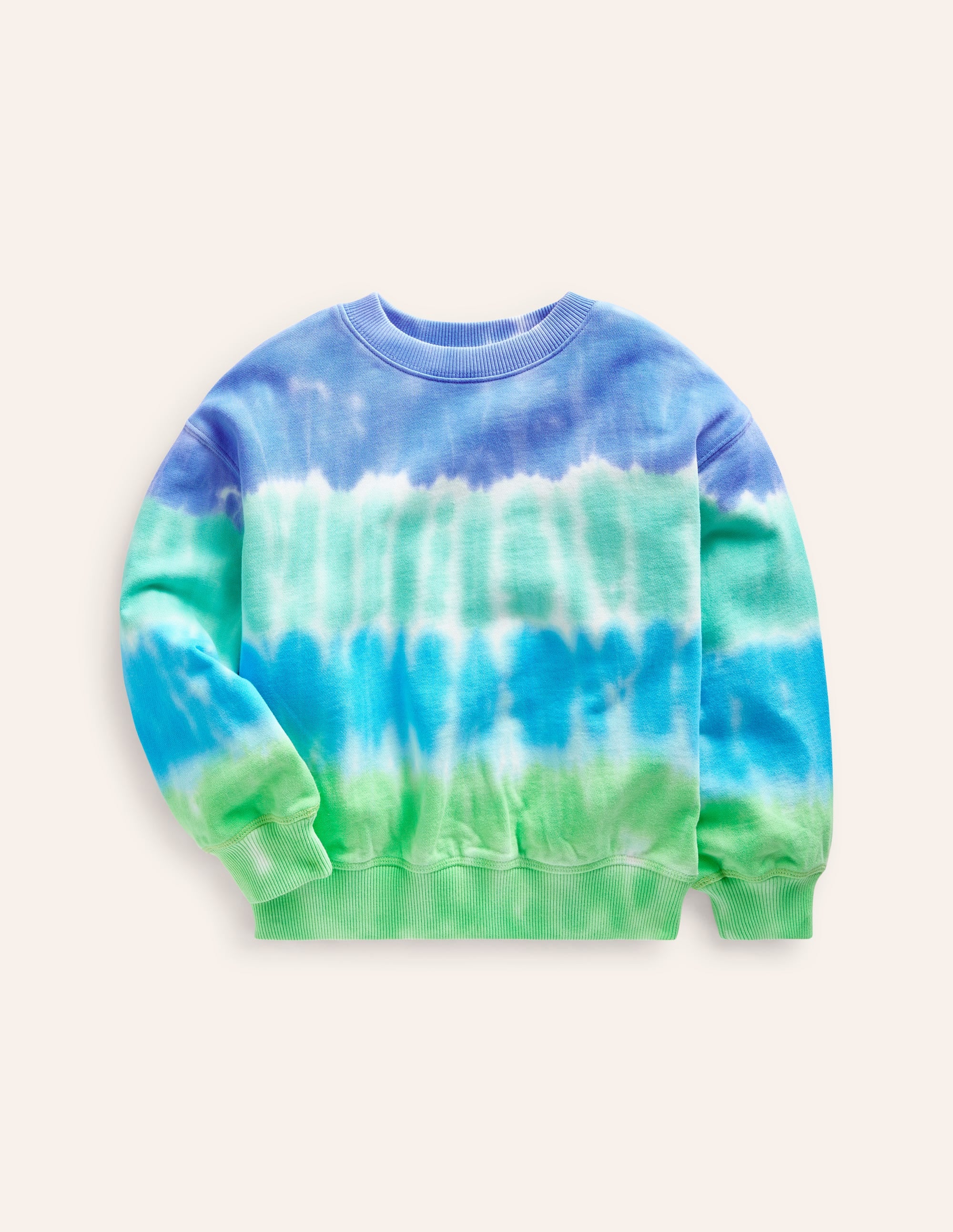 Batik-Sweatshirt-Blau Batik
