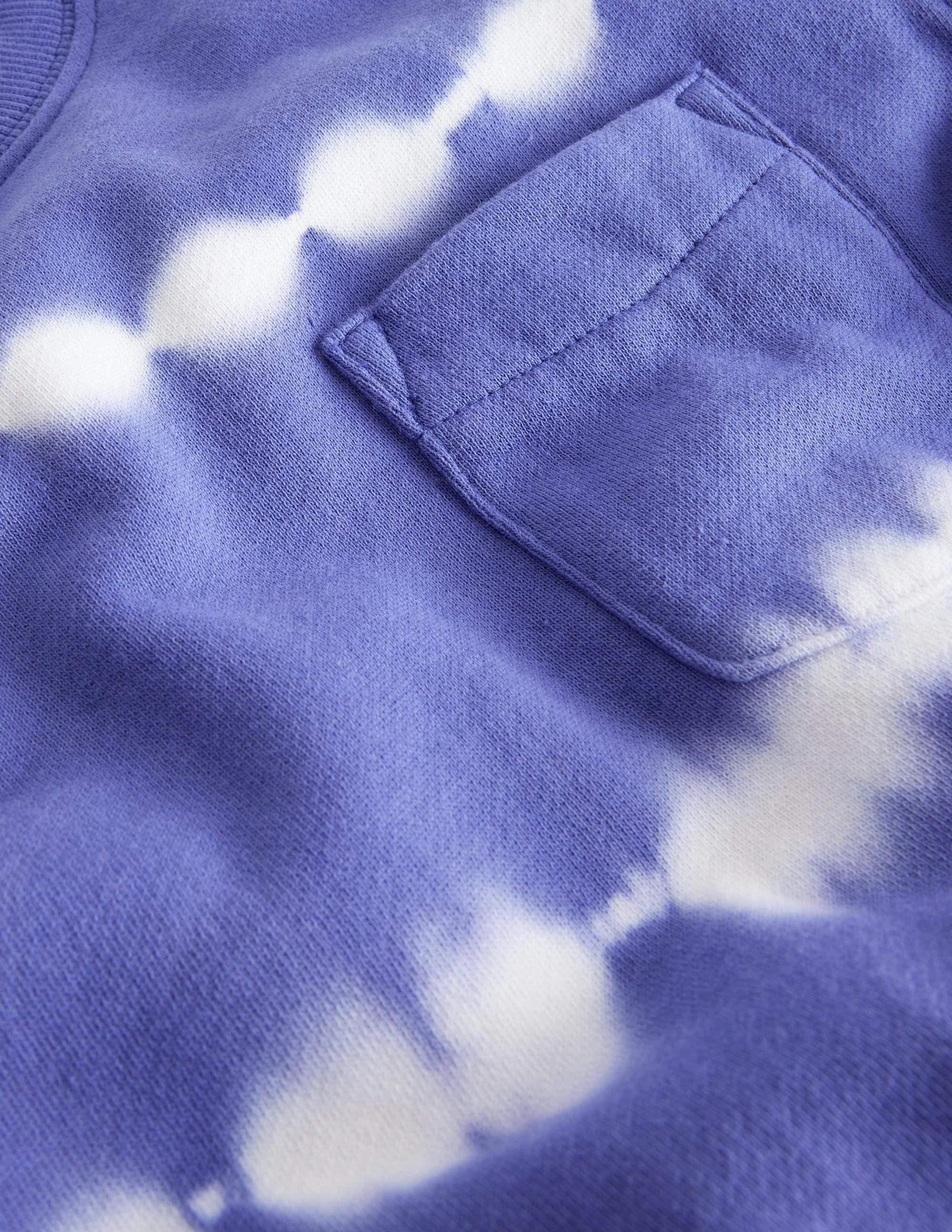 Batik-Sweatshirt-Blau/Naturweiß - Image 3