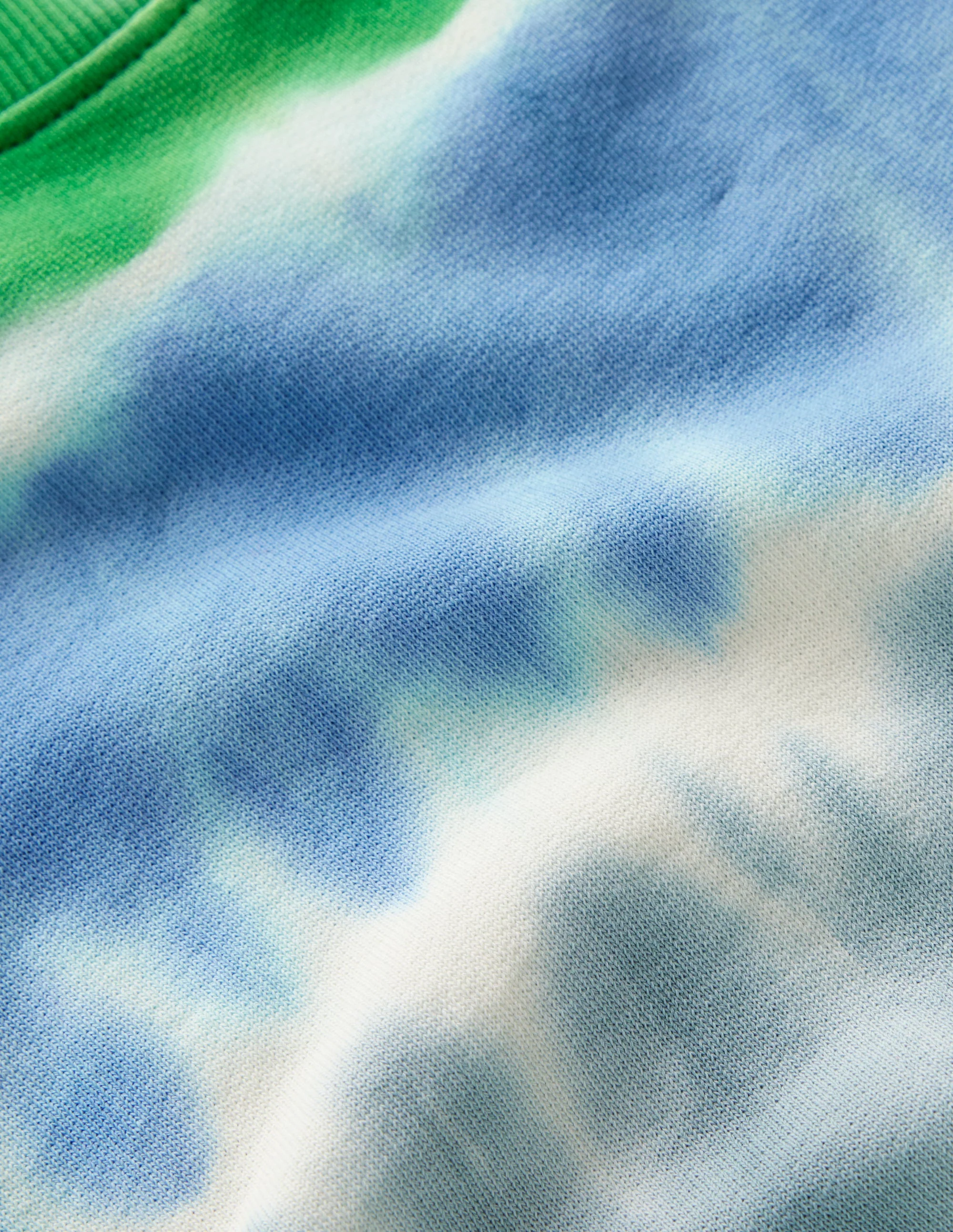 Batik-Sweatshirt-Grün/Blau - Image 4