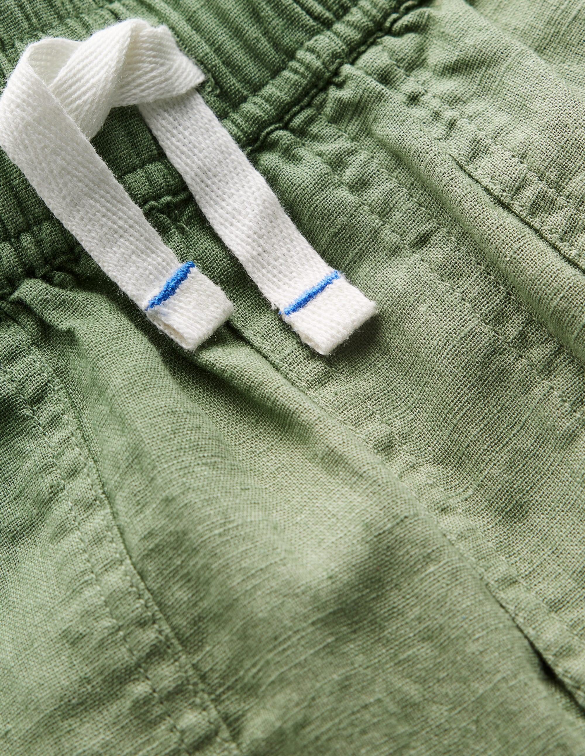 Baumwoll-Leinen-Hose zum Hineinschlüpfen-Krötengrün - Image 3