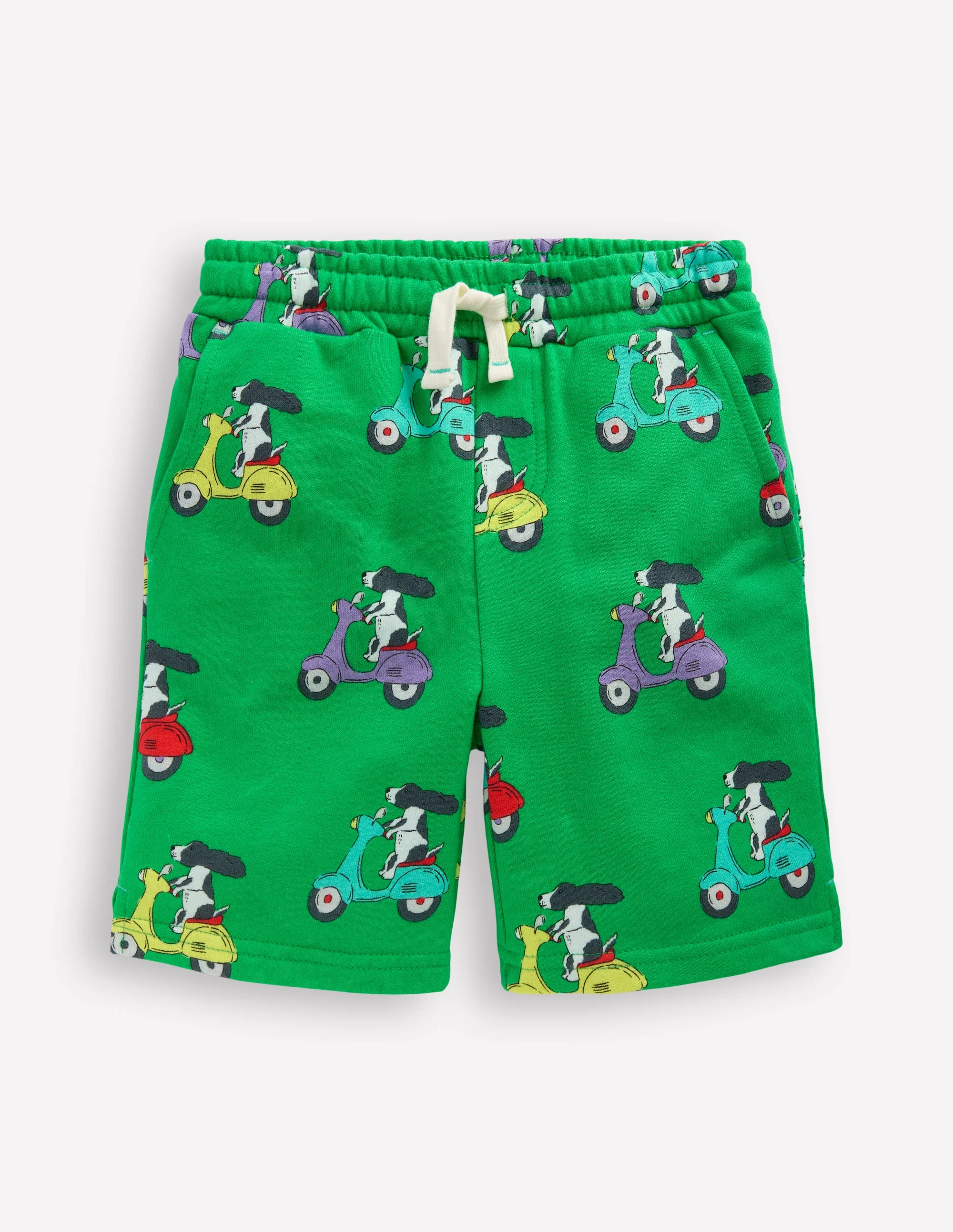 Bedruckte Shorts-Setzlingsgrün Welpe Roller