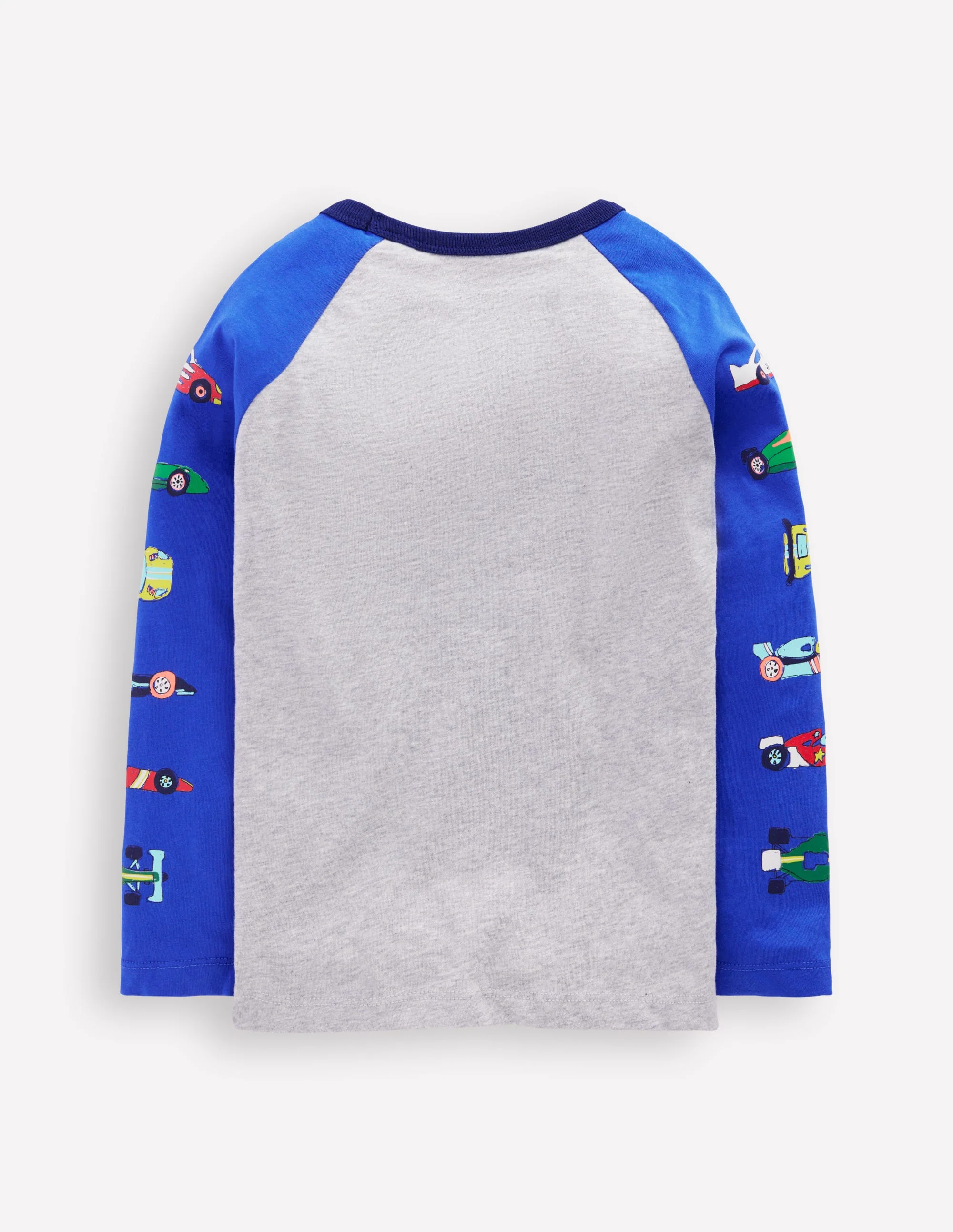 Bedrucktes Langarmshirt mit Raglanärmlen-Rennwagen - Image 2