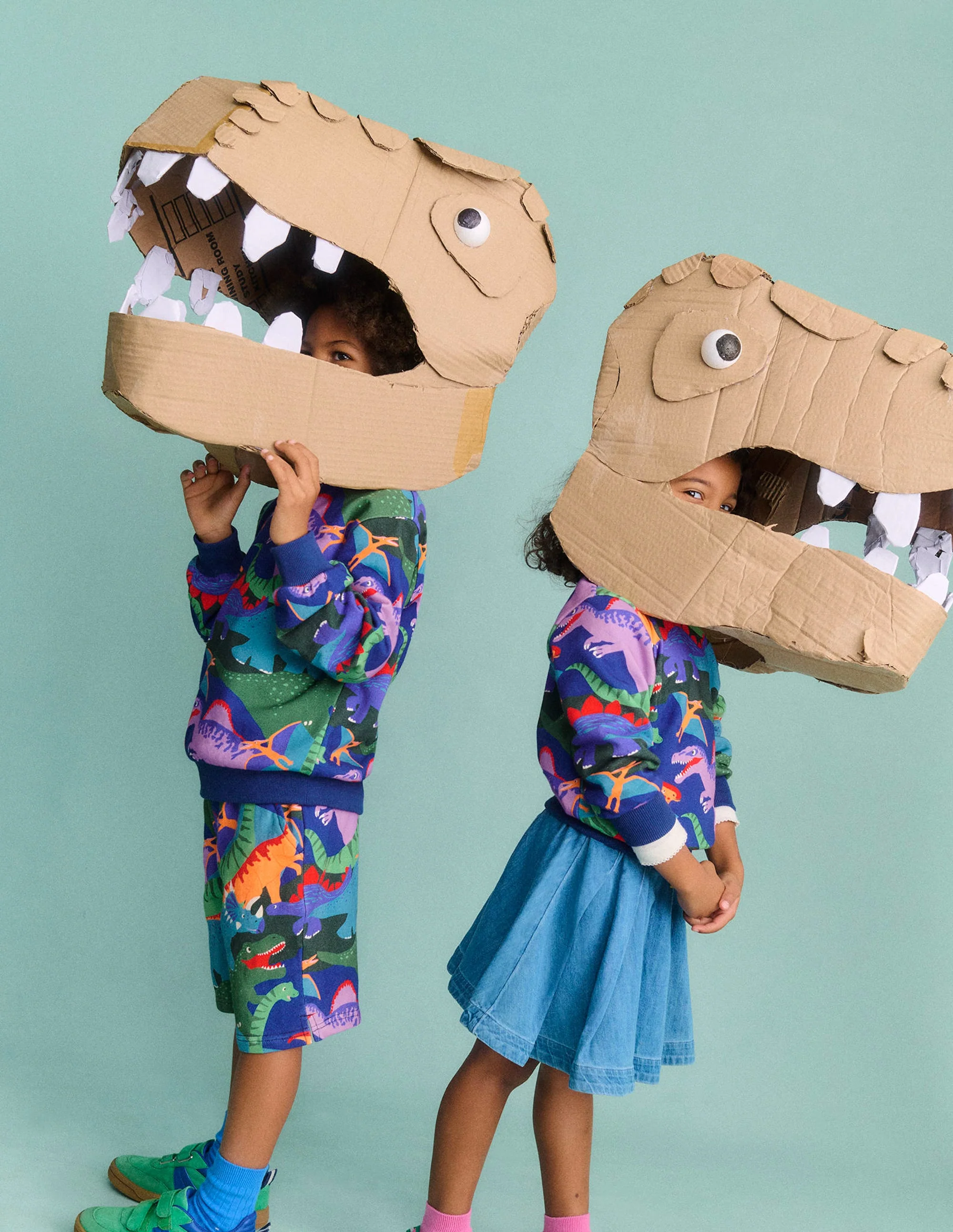 Bedrucktes Sweatshirt-Bunt Dino Tarnmuster - Image 5