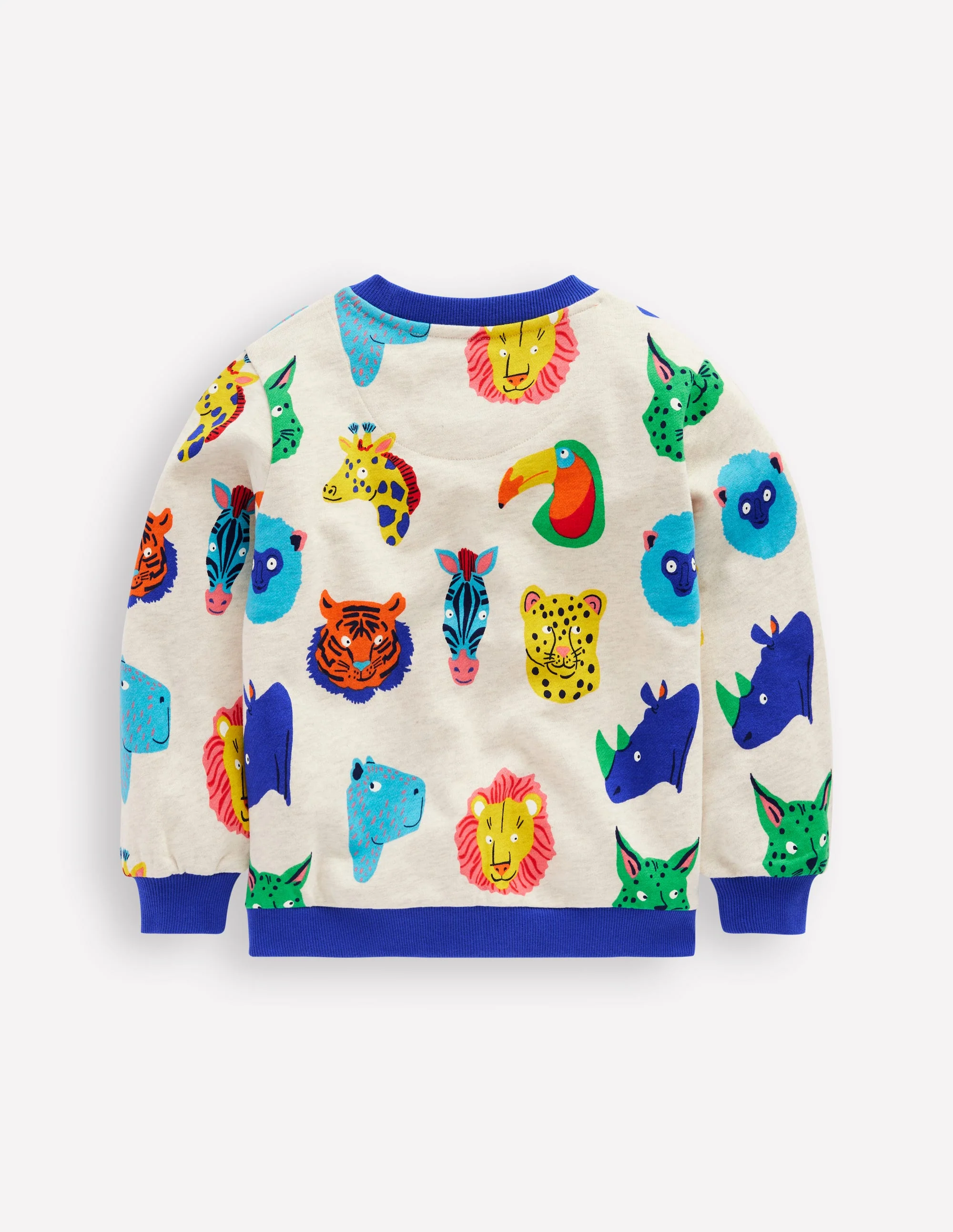 Bedrucktes Sweatshirt-Bunt Tiergesichter - Image 2